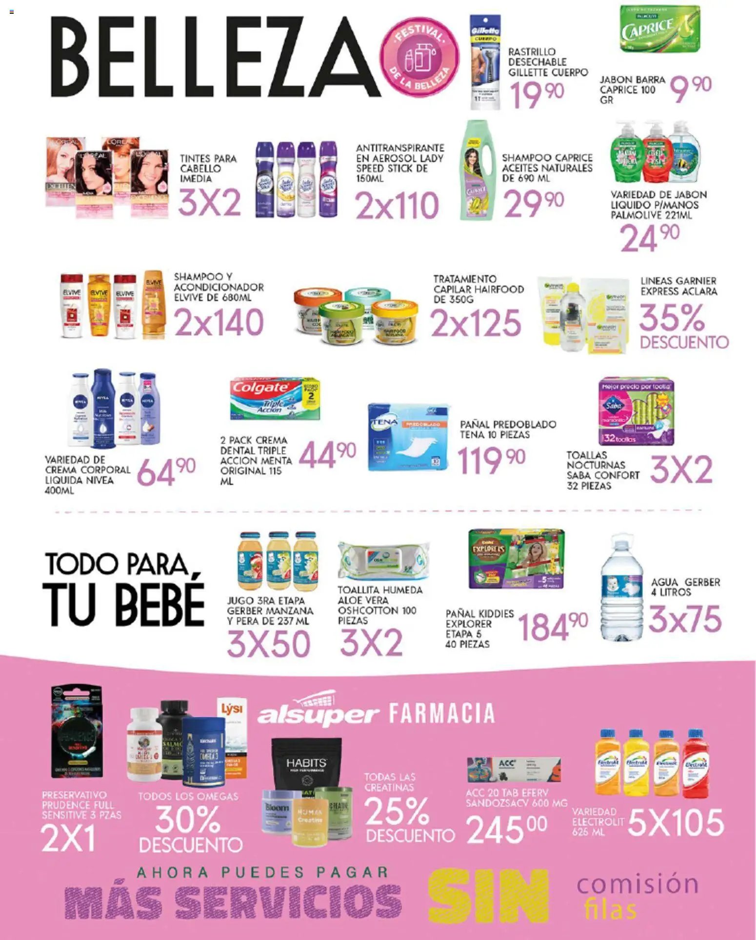 Nuevas ofertas de Alsuper válidas en toda la República Mexicana desde el 14.11.2025. ¡Encuentra las mejores ofertas en Alsuper Buen Fin! | Página: 4 | Productos: Jabón líquido, Toallas, Acondicionador, Crema corporal