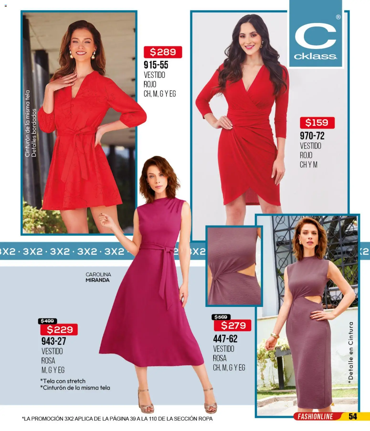 Nuevas ofertas de Cklass válidas en toda la República Mexicana desde el 14.04.2026. ¡Encuentra las mejores ofertas en Cklass catálogo 3X2 Digital Ropa! | Página: 55 | Productos: Cinturón, Vestido