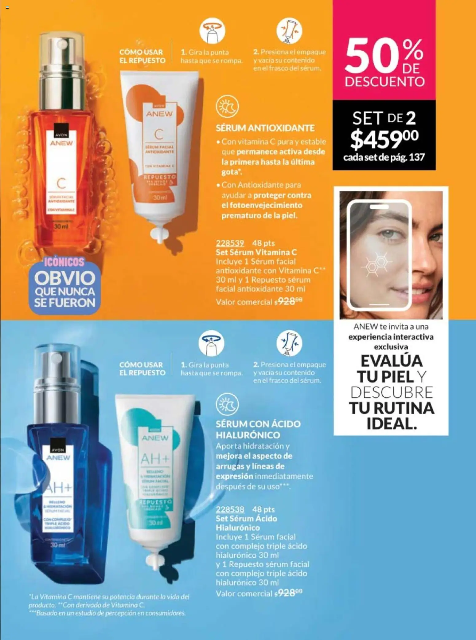 Nuevas ofertas de AVON válidas en toda la República Mexicana desde el 28.11.2025. ¡Encuentra las mejores ofertas en AVON campaña 18 2025! | Página: 141 | Productos: Serum, Frasco, Té