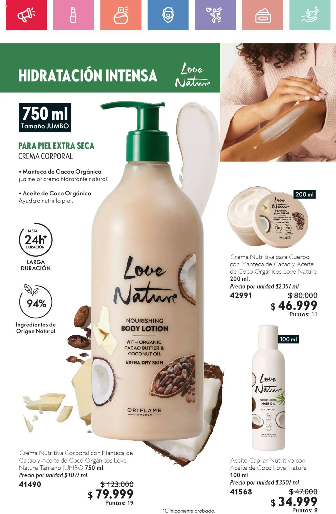 Oriflame revista - valida desde el 02.08.2025 | Página: 64 | Productos: Body, Coco, Manteca, Aceite