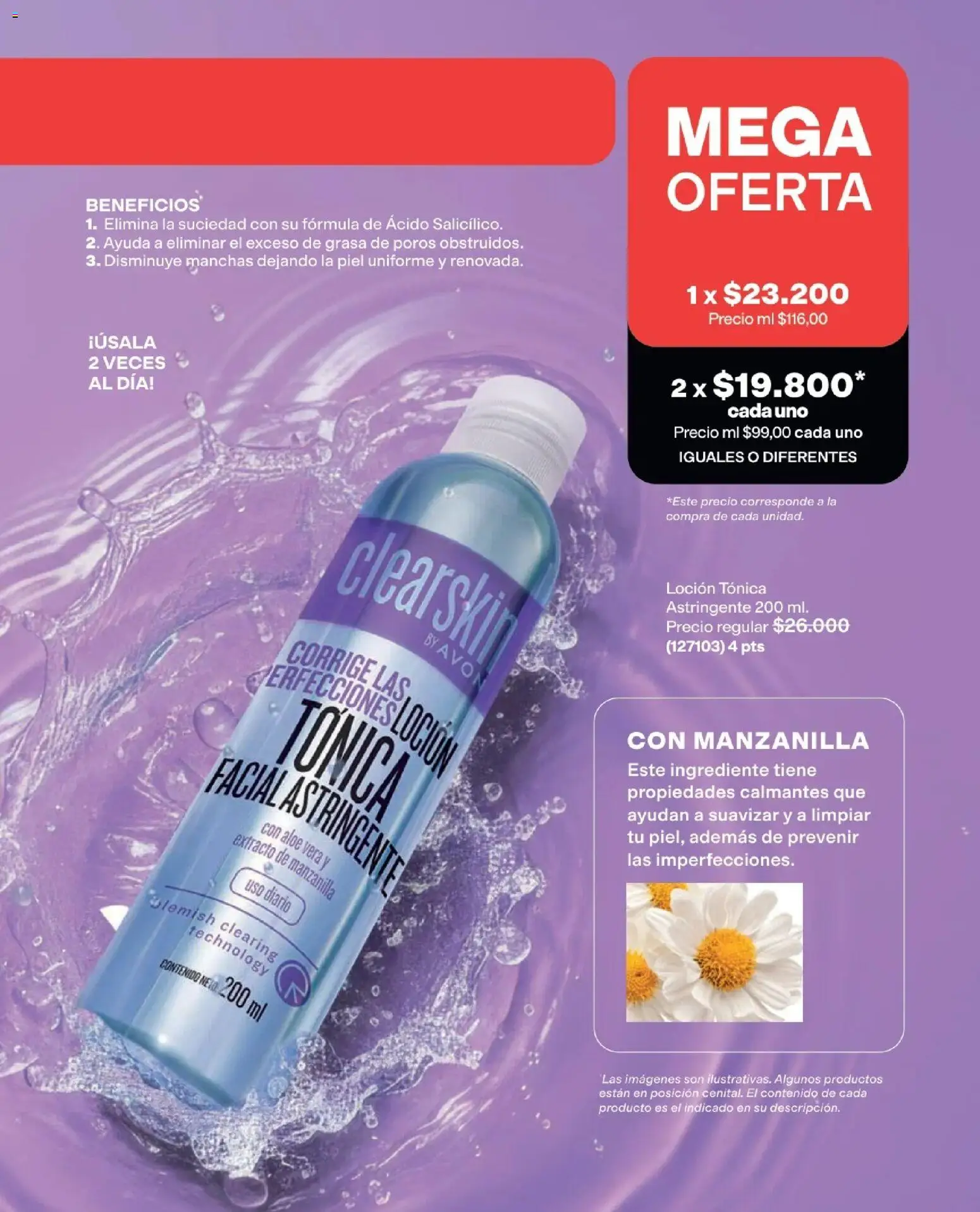 Avon revista - valida desde el 01.05.2026 | Página: 221 | Productos: Loción, Loción tonificante