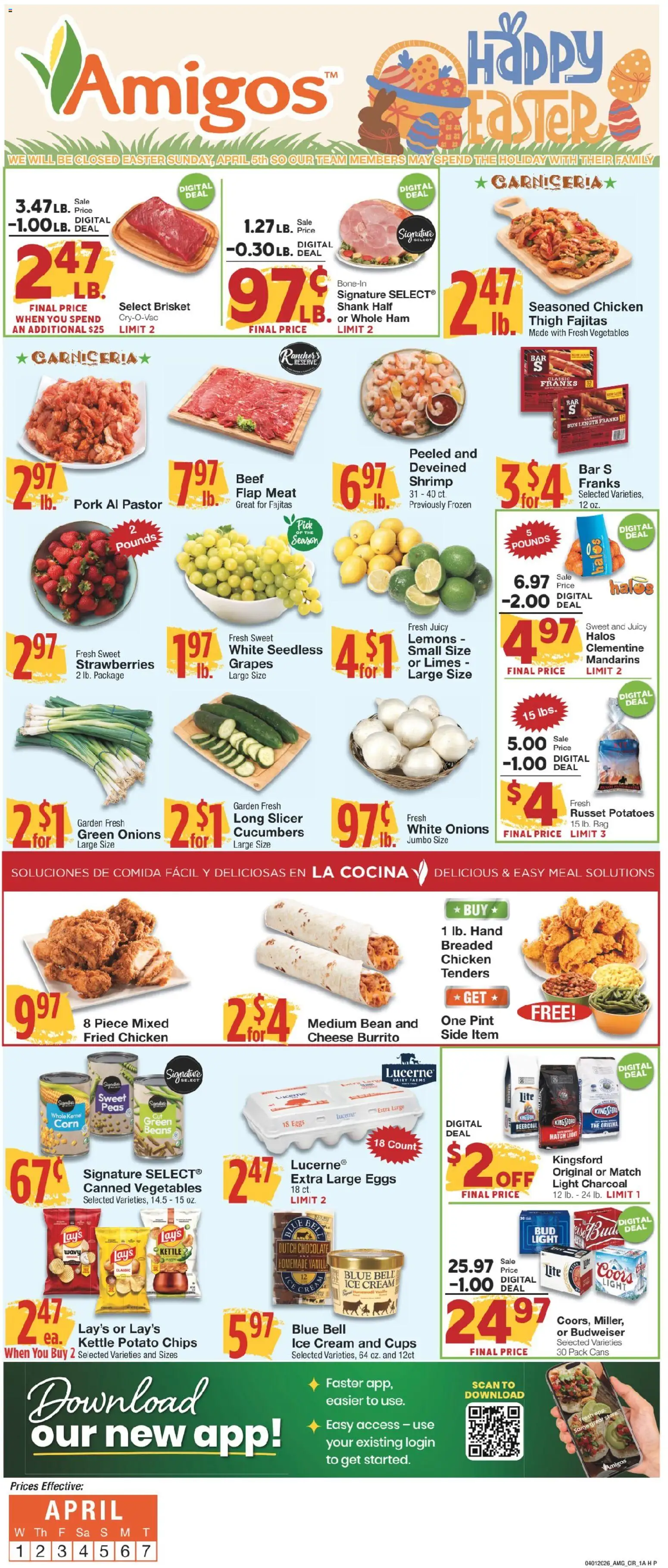 United Supermarkets Ad - valid from 31.03.2026 | Page: 1 | Products: Chips, Potatoes, Bag, Slicer