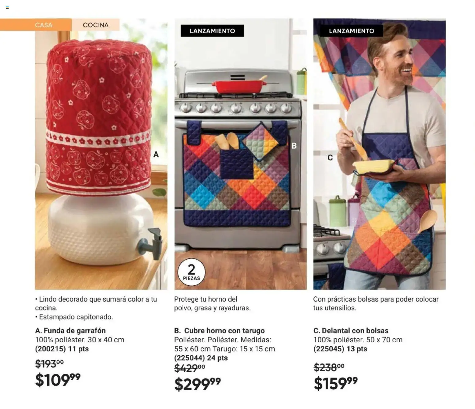 Nuevas ofertas de AVON válidas en toda la República Mexicana desde el 10.01.2026. ¡Encuentra las mejores ofertas en AVON Casa & Estilo 2 2026! | Página: 30 | Productos: Delantal, Horno, Funda, Cocina