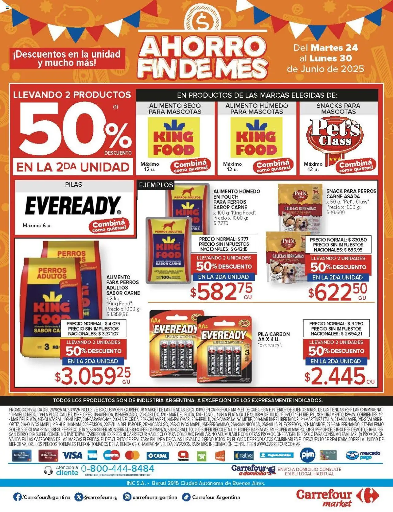 Carrefour ofertas │ válido desde el 24.06.2025 | Página: 48 | Productos: Caso, Sobre, Pilas, Galletas