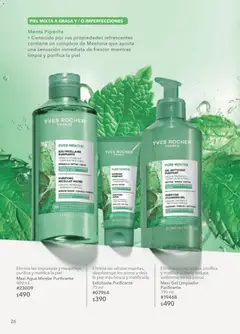 Vista previa de Yves Rocher campaña 5 2026, nuevo folleto de la tienda, válido en México a partir del 24.03.2026 | Página: 26 | Productos: Agua, Limpiador, Agua micelar