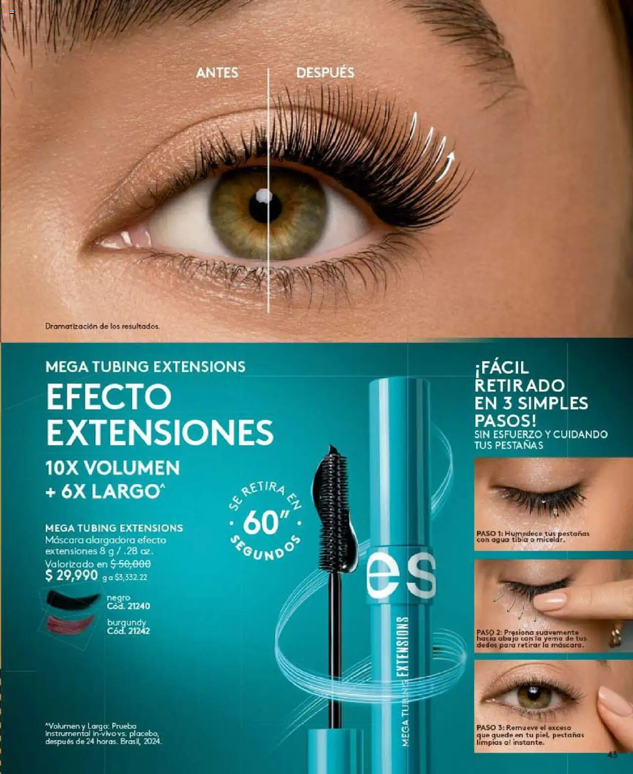 Ésika revista - valida desde el 24.09.2025 | Página: 43 | Productos: Agua, Máscara