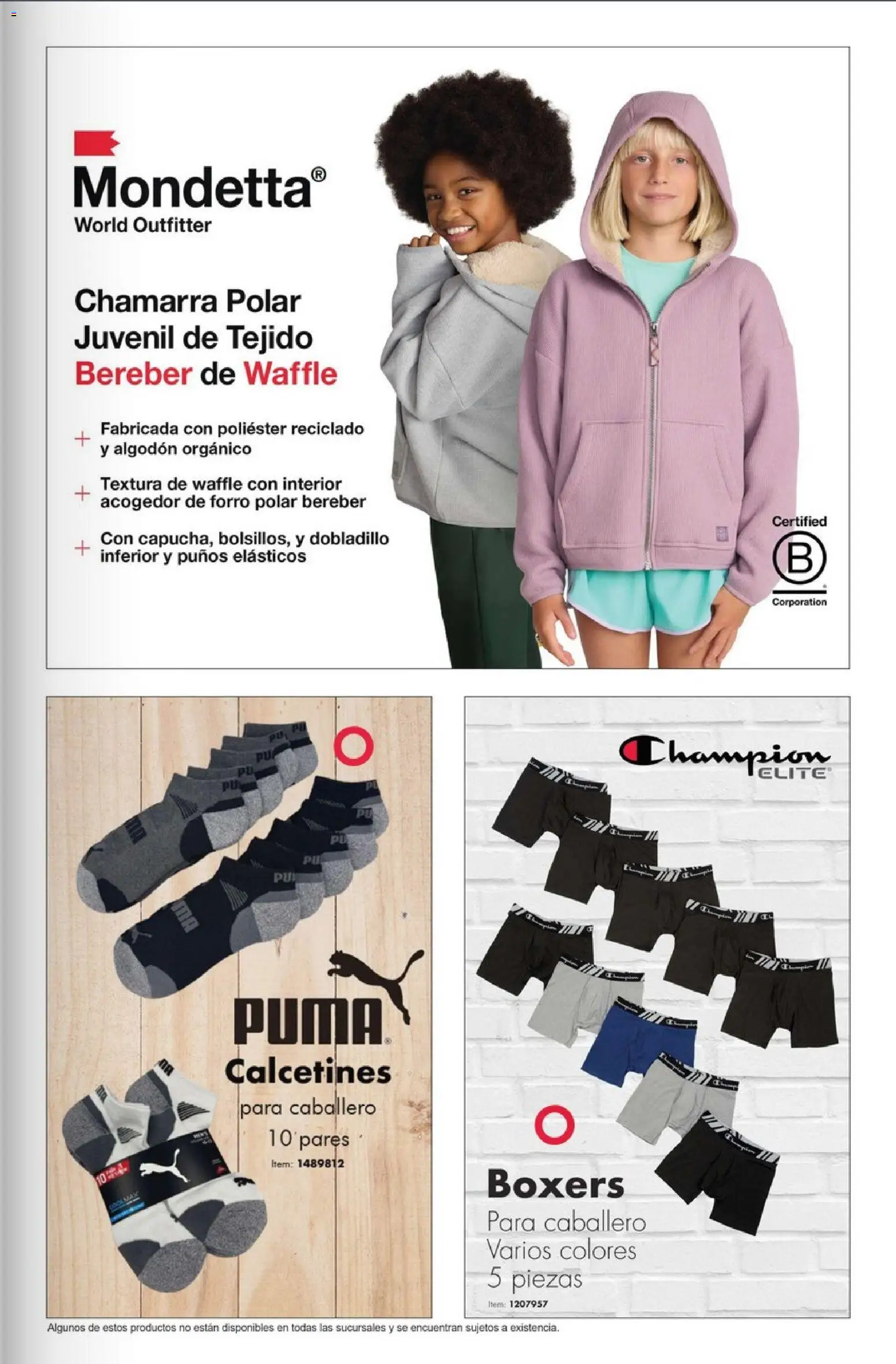 Nuevas ofertas de Costco válidas en toda la República Mexicana desde el 01.11.2025. ¡Encuentra las mejores ofertas en Costco Revista Noviembre! | Página: 105 | Productos: Chamarra, Boxers, Algodón