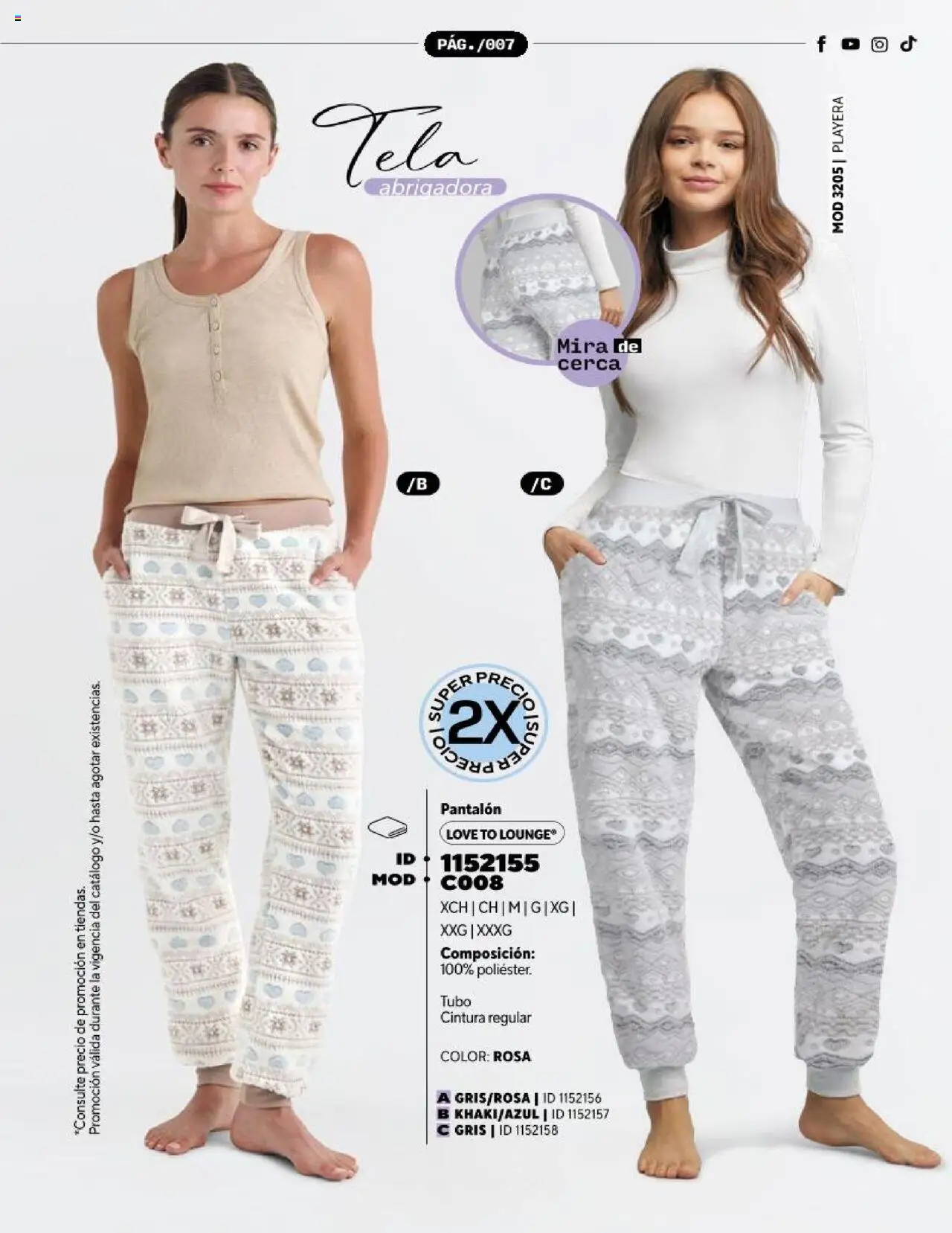 Nuevas ofertas de Price Shoes válidas en toda la República Mexicana desde el 18.09.2025. ¡Encuentra las mejores ofertas en Price Shoes - Catálogo Colección Pijamas! | Página: 7 | Productos: Playera