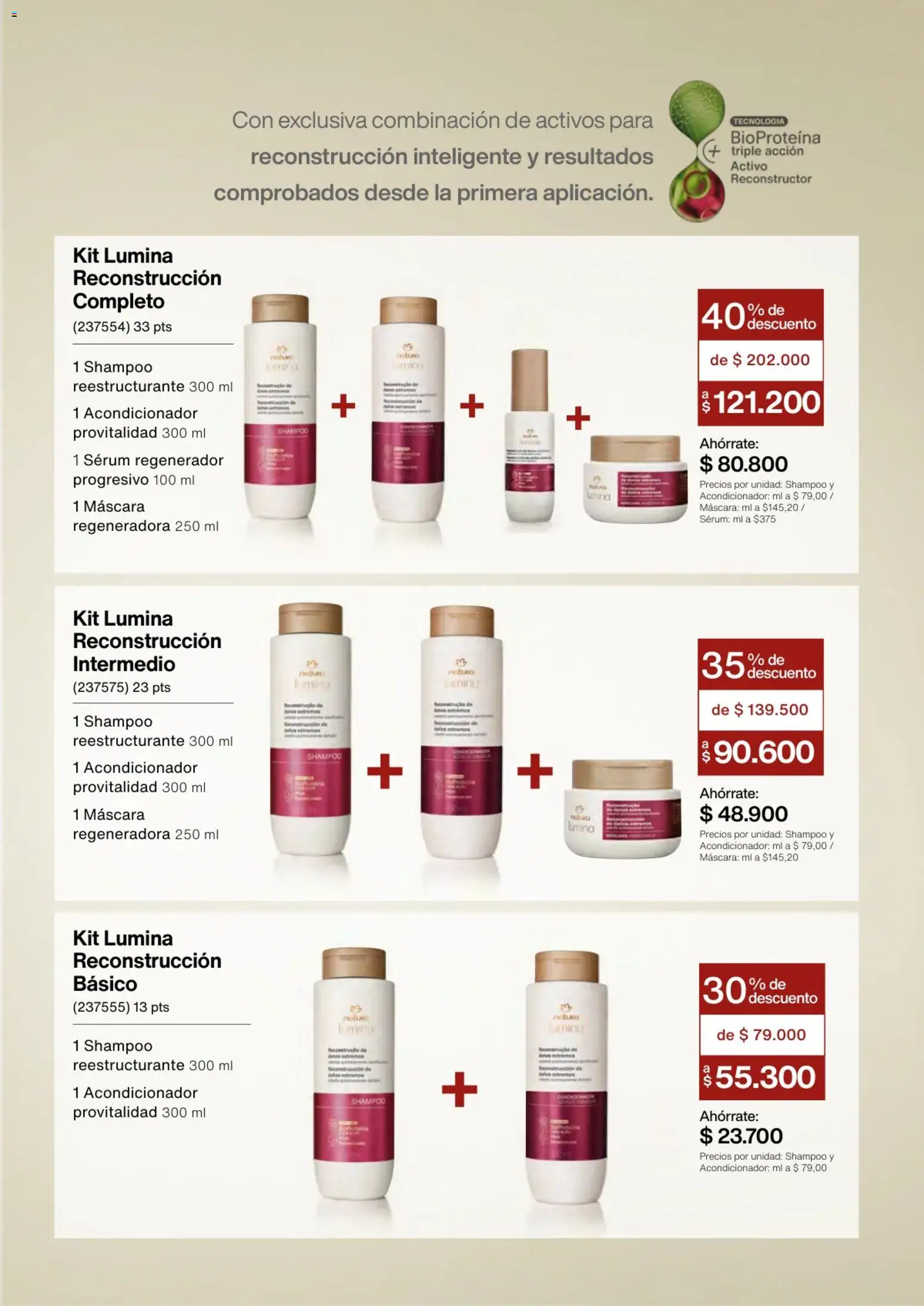 Natura revista - valida desde el 01.03.2026 | Página: 121 | Productos: Shampoo, Máscara, Acondicionador, Combinación