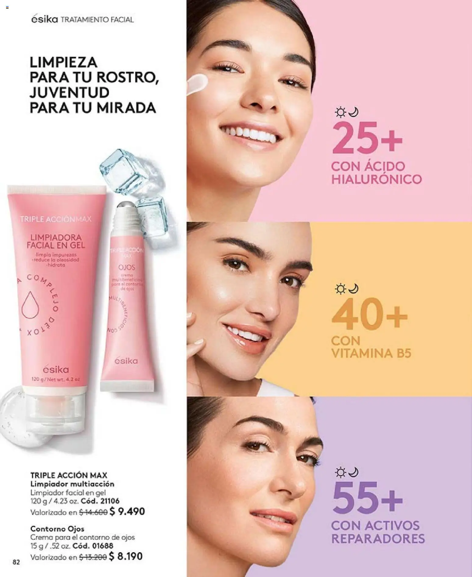 Catálogo Ésika Campaña 1 │ válido desde el 01.01.2026 | Página: 82 | Productos: Contorno, Limpiador, Limpiador facial, Crema