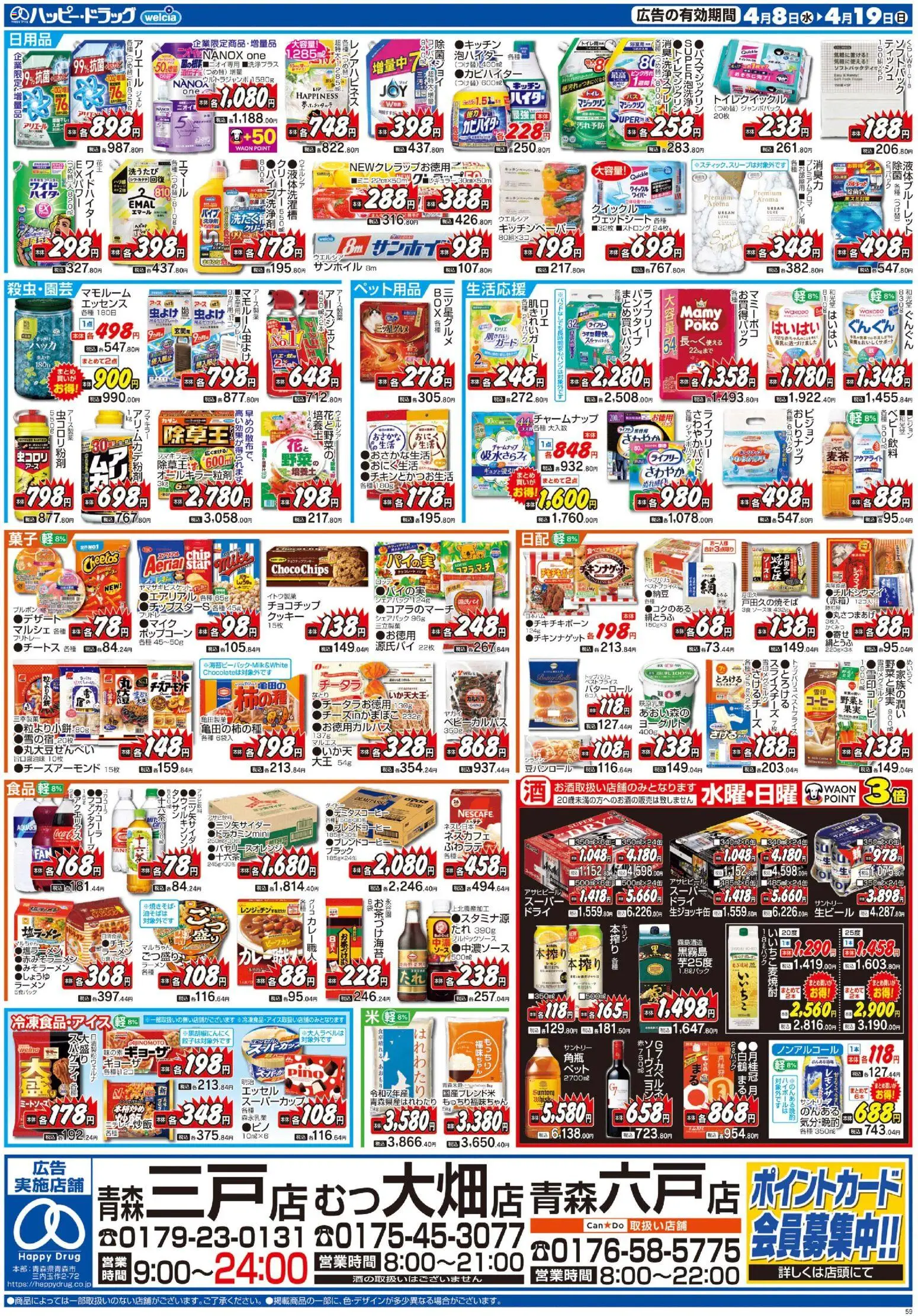 {H1} | ページ: 2 | 製品: ラーメン, ヨーグルト, コーヒー, クッキー