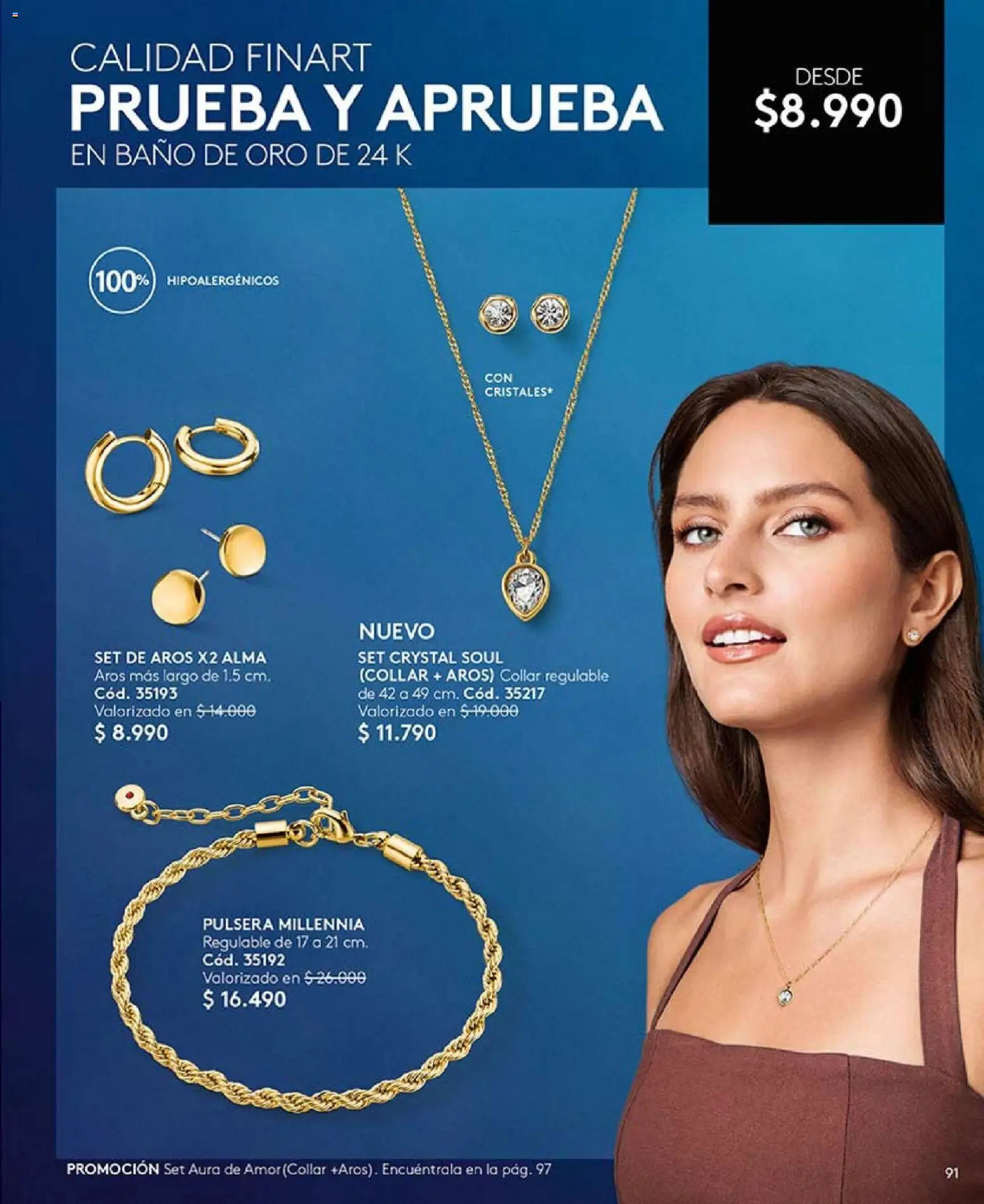 Catálogo Ésika Campaña 1 │ válido desde el 01.01.2026 | Página: 91 | Productos: Baño, Pulsera, Collar, Aros