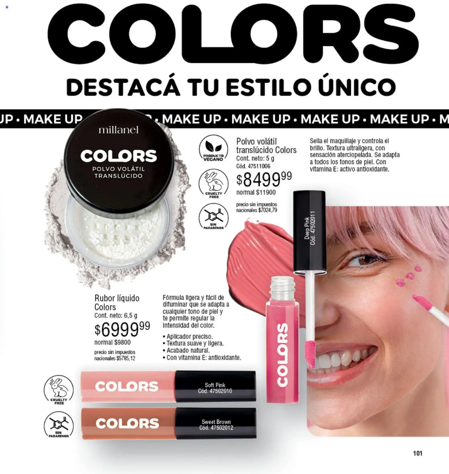 Millanel - Catálogo │ válido desde el 10.11.2025 | Página: 103 | Productos: Maquillaje, Rubor, Polvo, Té