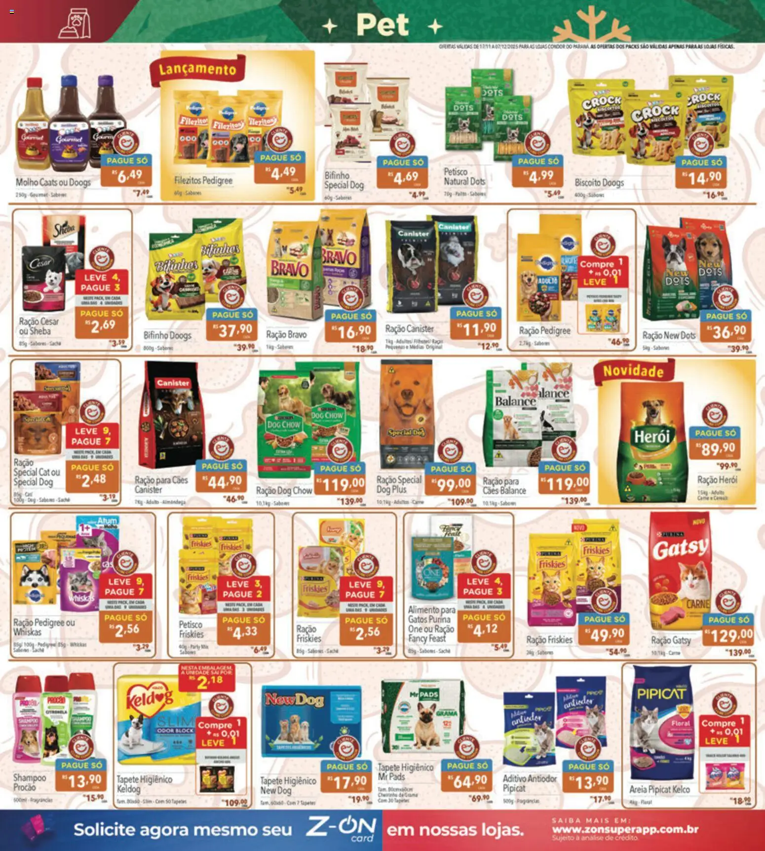 Supermercados Condor Folheto - válido de 17.11.2025 | Página: 28 | Produtos: Shampoo, Areia, Biscoito, Tapete