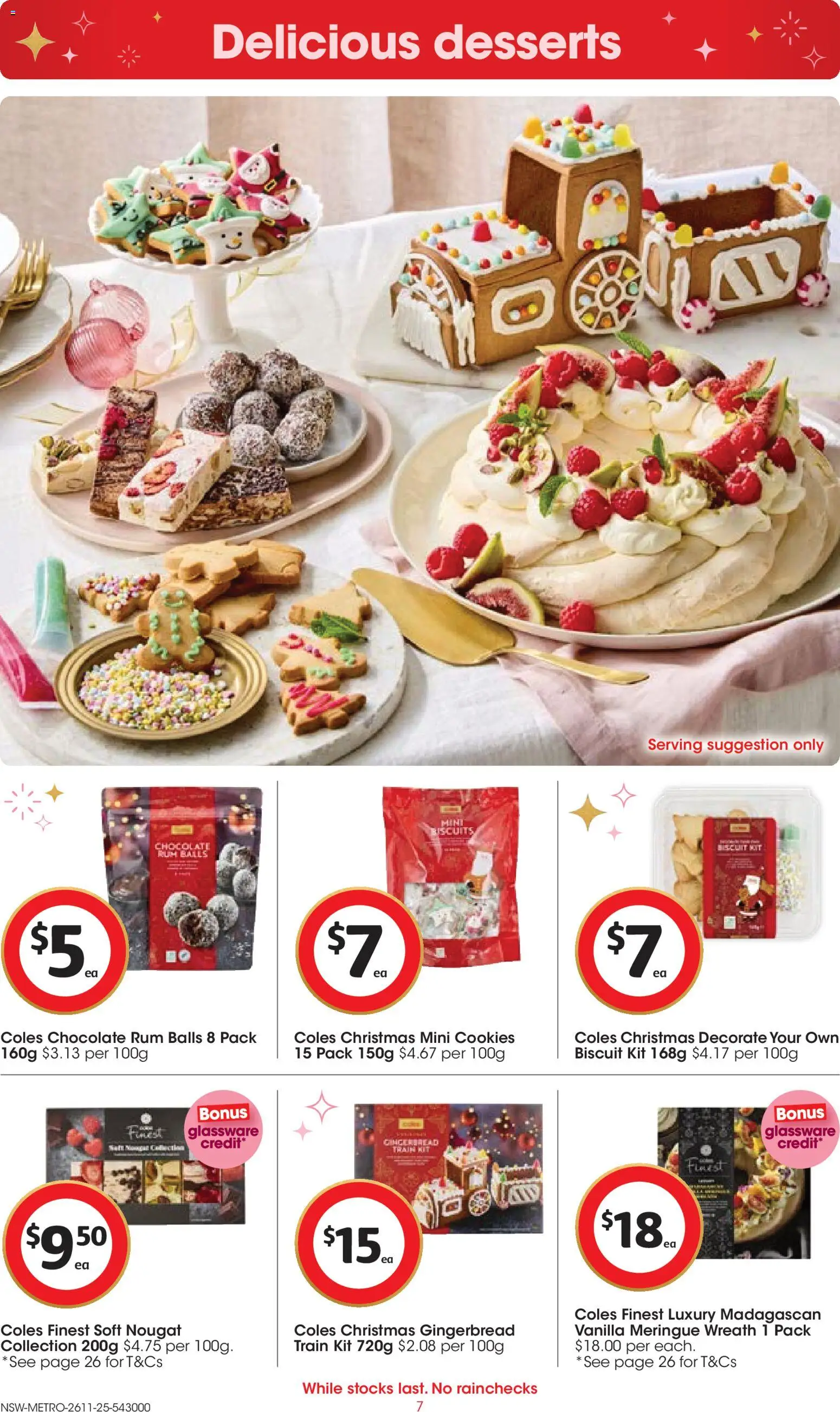 Coles catalogue - valid from 26.11.2025 | Page: 7 | Products: Chocolate, Glassware, Biscuits, Rum