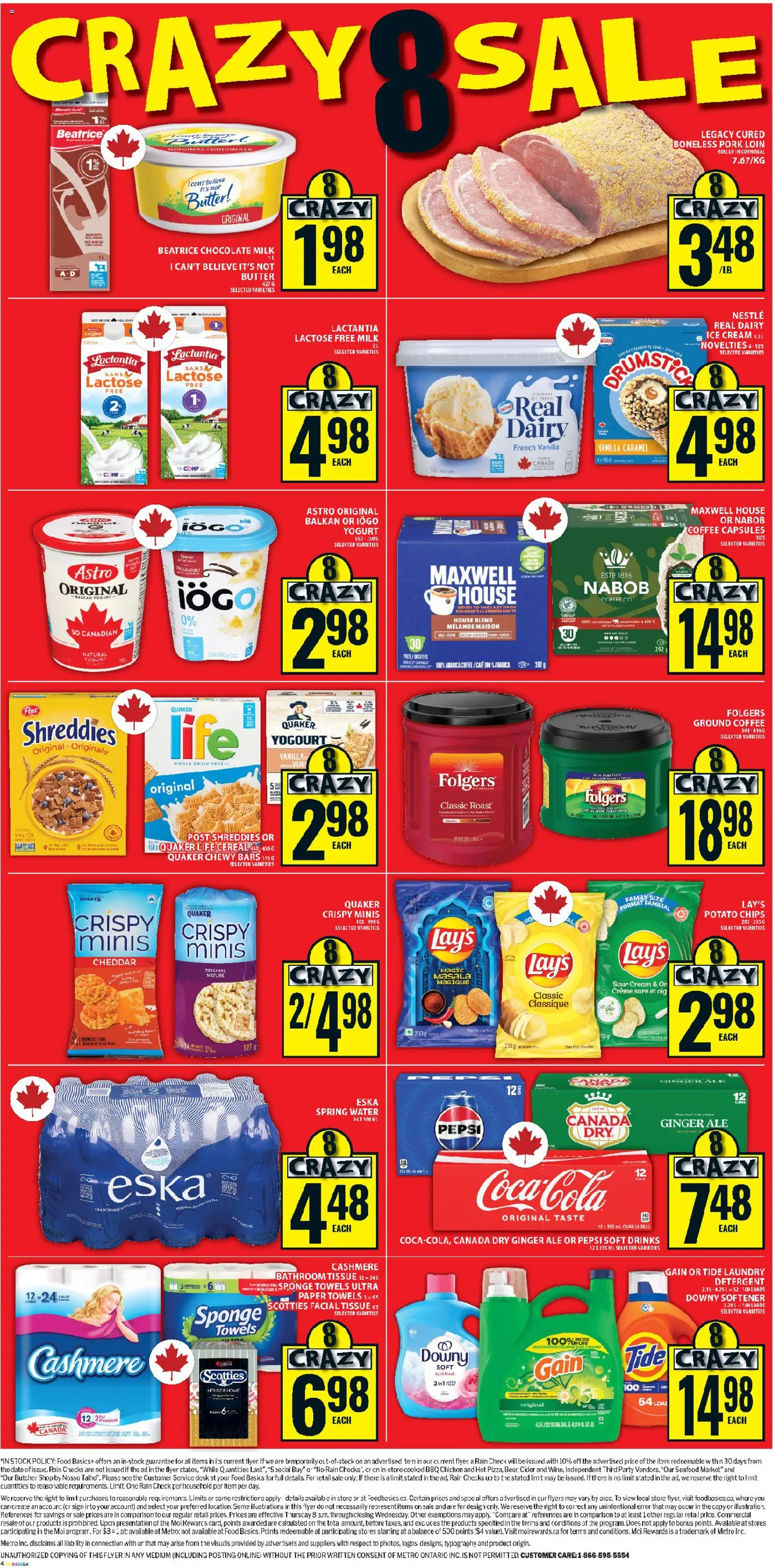 Food Basics flyer valid from 23.10.2025 | Page: 3 | Products: PC, Sponge, Yogurt, Coffee