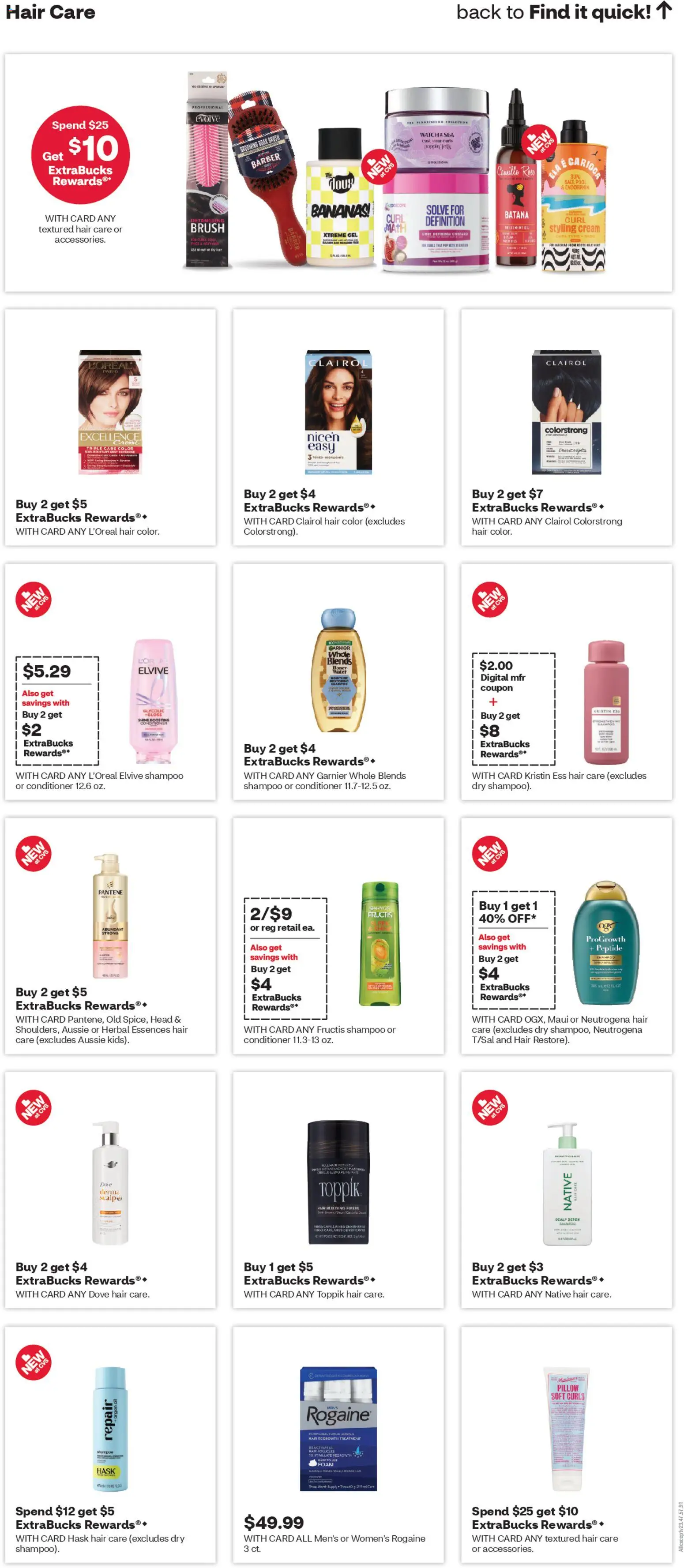 CVS Pharmacy Weekly Ad - NM - valid from 22.02.2026 | Page: 13 | Products: Pillow, Shampoo, Bananas, Cream