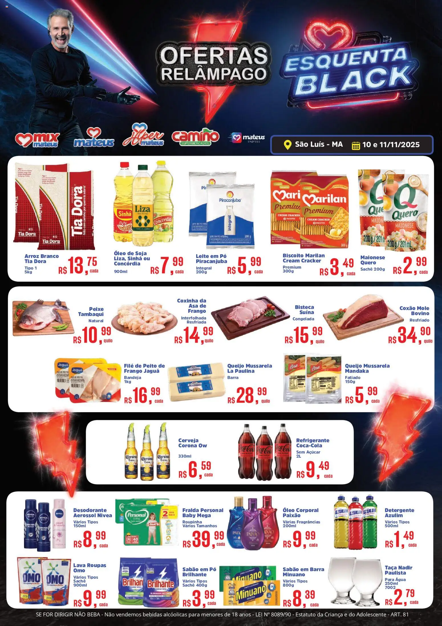 Mateus Folheto - válido de 10.11.2025 | Página: 1 | Produtos: Pó, Biscoito, Sabão, Frango
