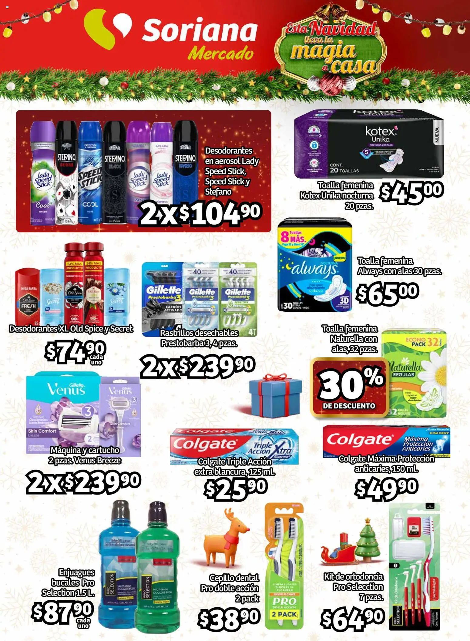 Nuevas ofertas de Soriana válidas en toda la República Mexicana desde el 27.11.2025. ¡Encuentra las mejores ofertas en Soriana - Pesito Valedor Mercado: Camp, Chia, Oax, Q. Roo, Tab, Yuc! | Página: 25 | Productos: Cepillo, Toalla, Barra, Toallas