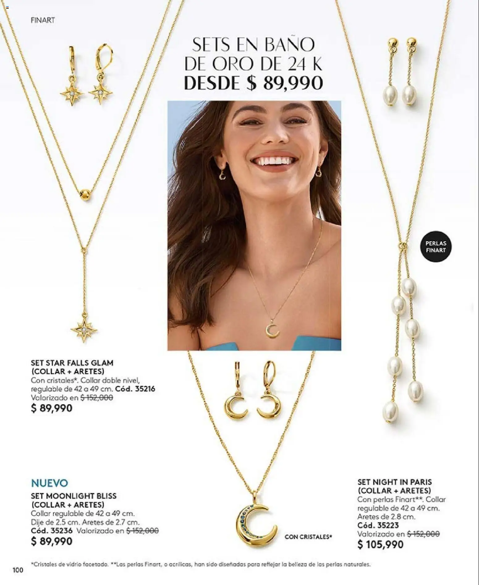 Ésika revista - valida desde el 01.01.2026 | Página: 100 | Productos: Aretes, Baño, Collar, Dije