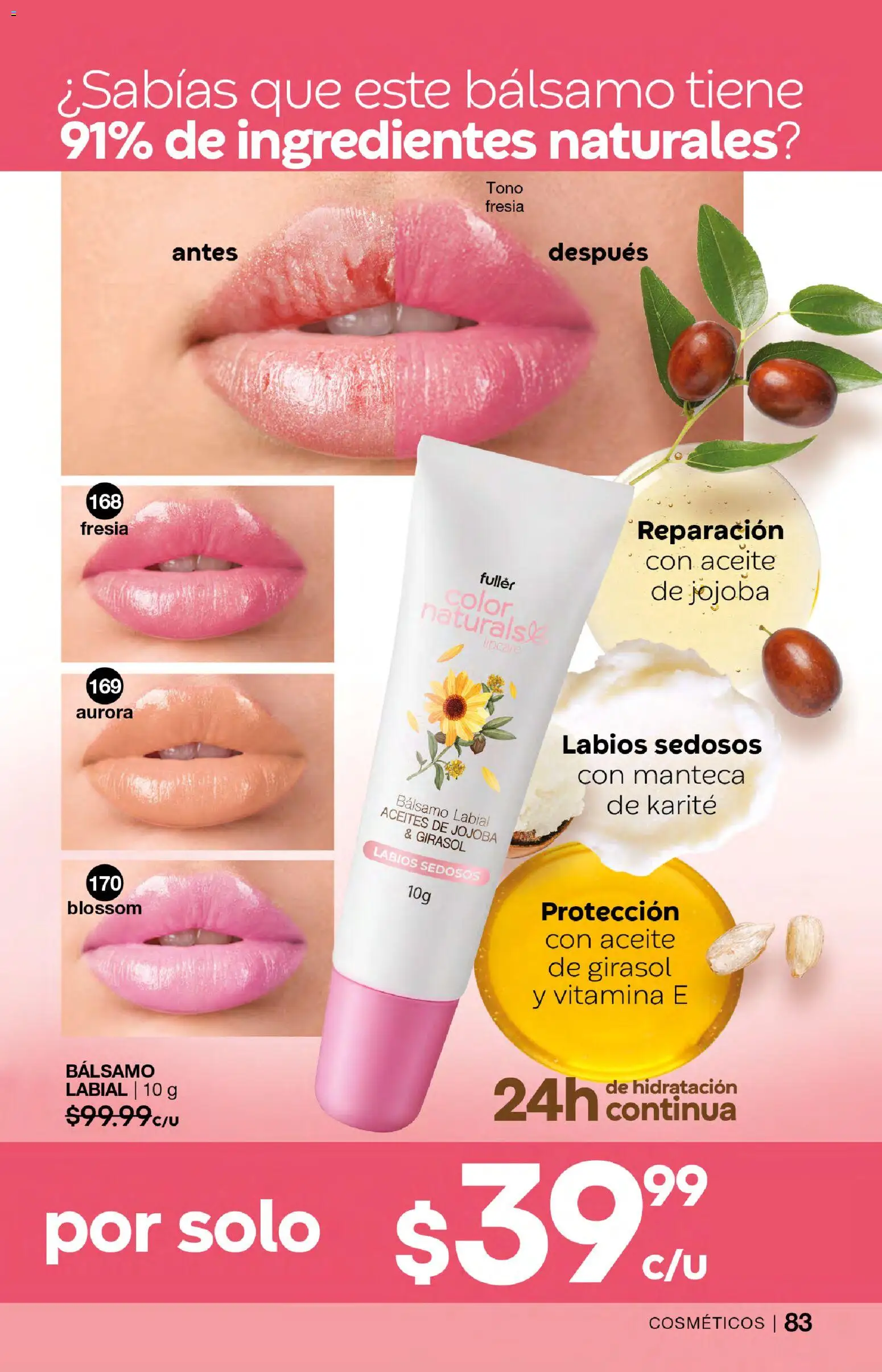 Nuevas ofertas de Fuller válidas en toda la República Mexicana desde el 18.03.2026. ¡Encuentra las mejores ofertas en Fuller campaña 25 2026! | Página: 83 | Productos: Aceite, Bálsamo