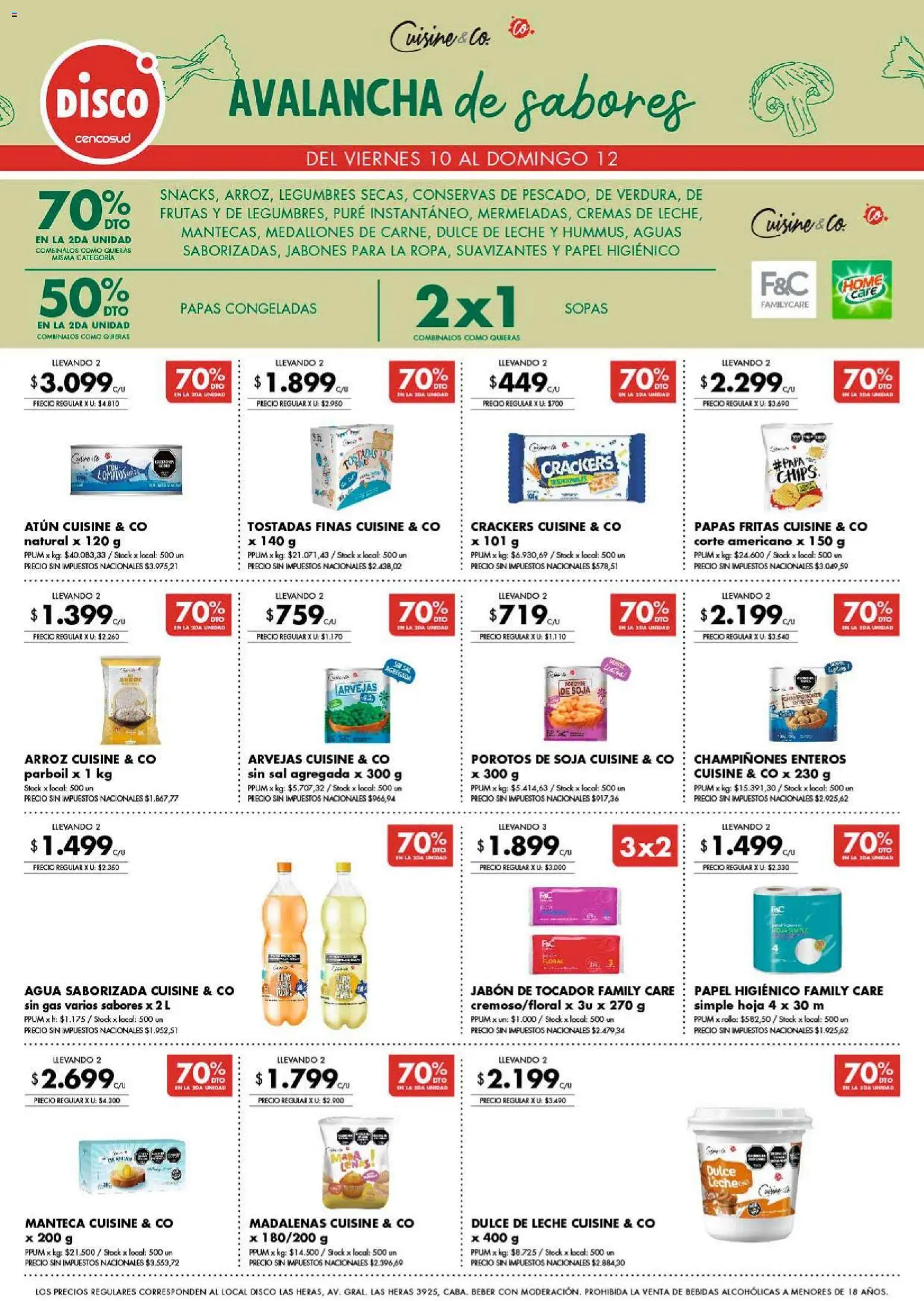 Disco - Ofertas | Córdoba │ válido desde el 09.04.2026 | Página: 7 | Productos: Atún, Jabón, Manteca, Papas fritas