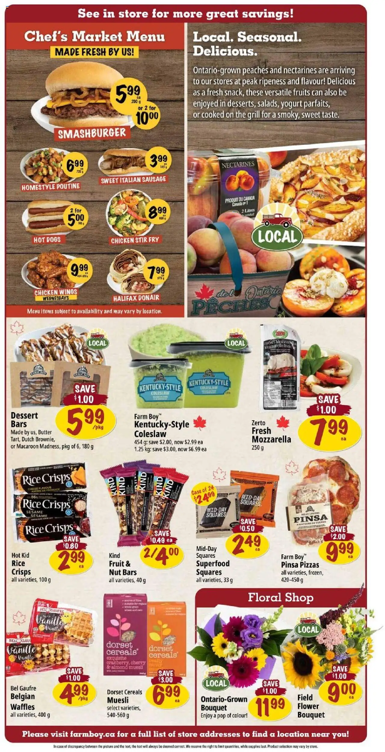 Farm Boy flyer valid from 07.08.2025 | Page: 3 | Products: Rice, Chicken wings, Case, Butter