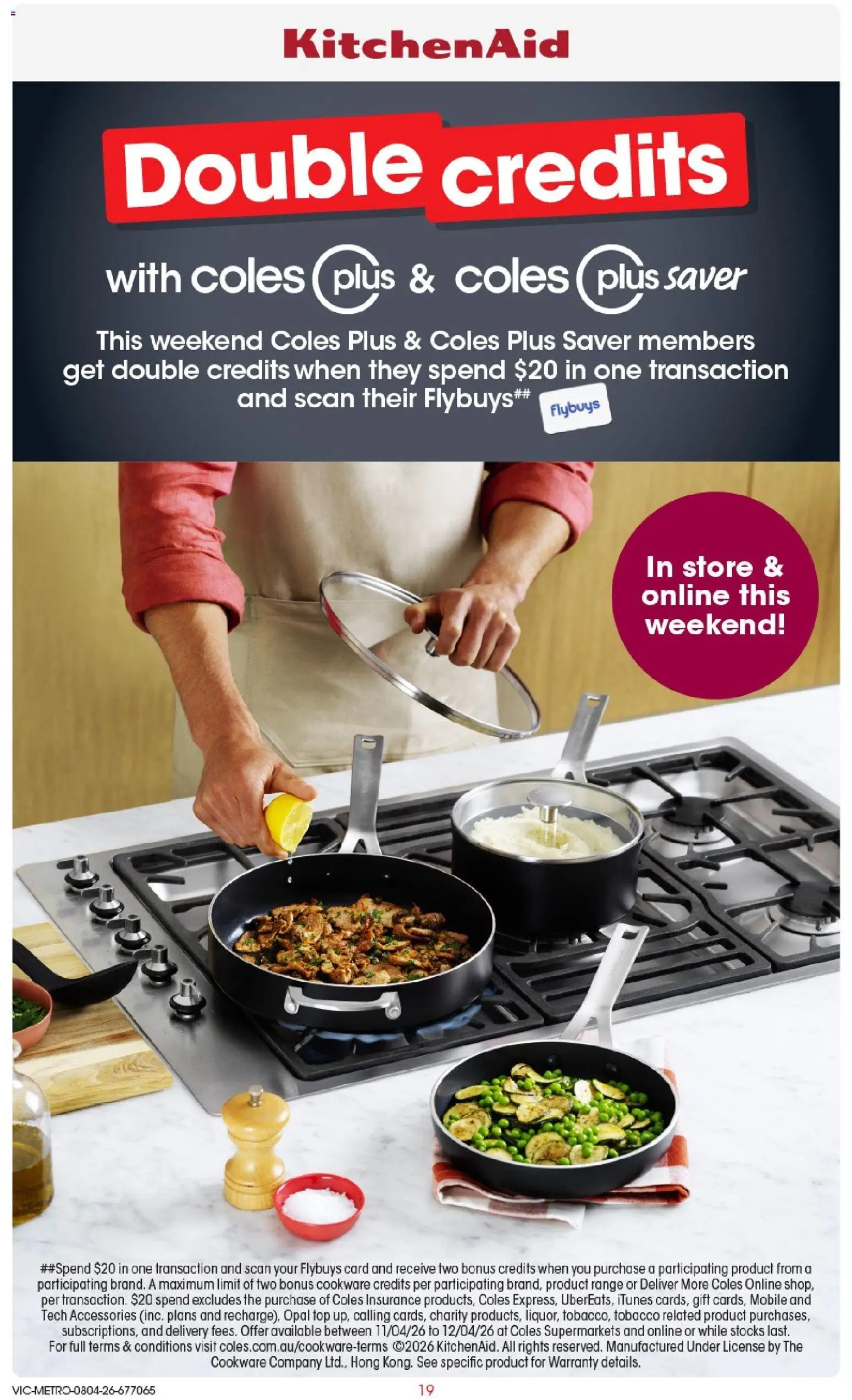 Coles catalogue - valid from 08.04.2026 | Page: 19 | Products: Cookware, Opal, Accessories, Mobile