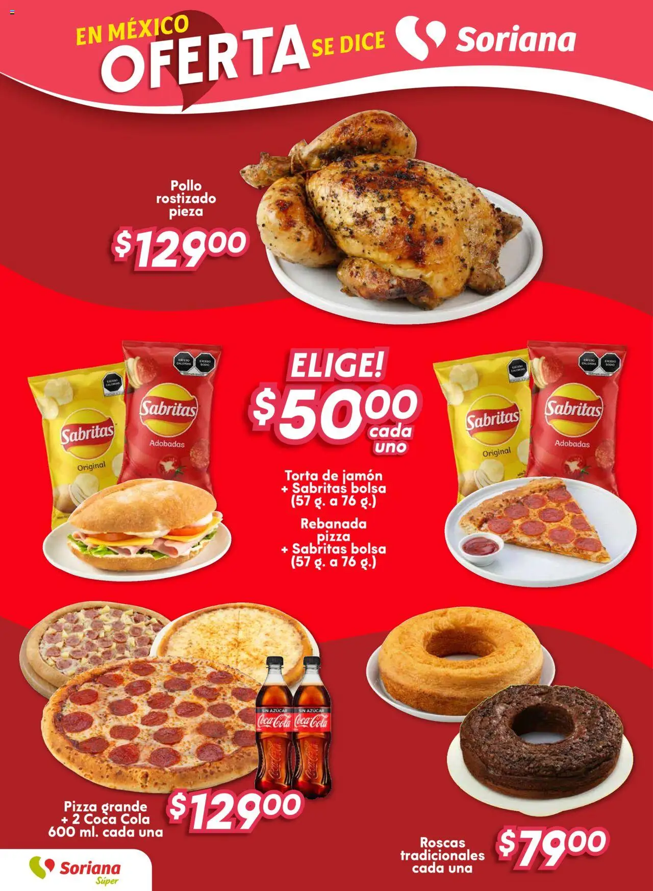 Nuevas ofertas de Soriana válidas en toda la República Mexicana desde el 07.08.2025. ¡Encuentra las mejores ofertas en Soriana - Fin de Semana Súper: Chih, Delicias, Dur y Coah JJ(excepto Saltillo)! | Página: 4 | Productos: Pollo, Bolsa, Jamón, Pizza
