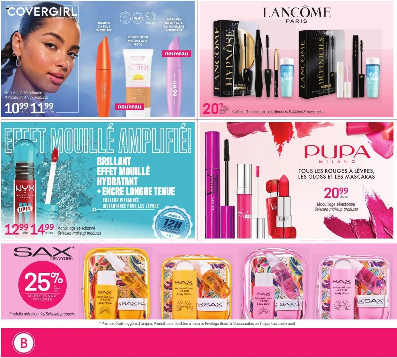 Uniprix flyer valid from 11.09.2025 | Page: 2 | Products: Mascara, Body wash