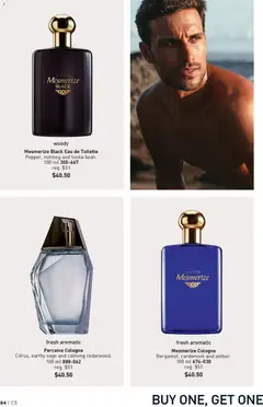 Preview of Mesmerize Black Eau de Toilette, Pepper, nutmeg and tonka bean. 100 ml 305-667 from shop Avon valid from 26.02.2026 | Page: 84 | Products: Eau de toilette, Toilette