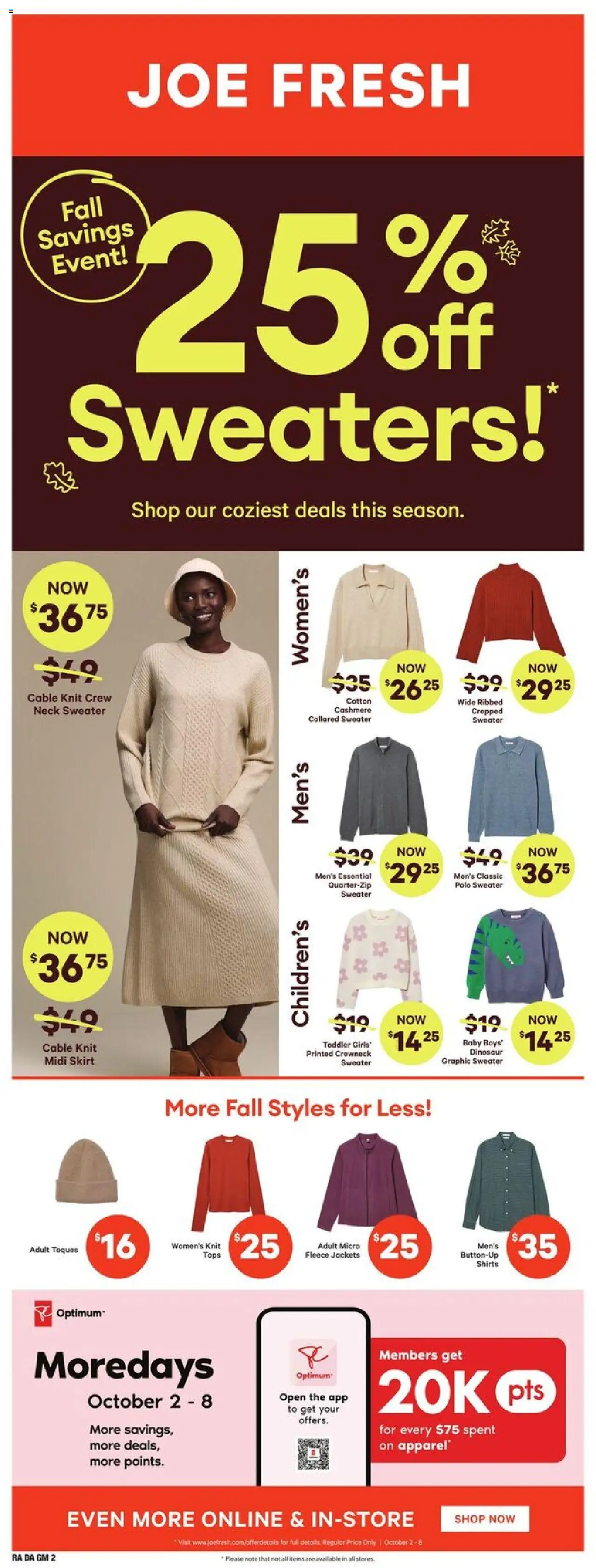 Atlantic Superstore flyer valid from 02.10.2025 | Page: 21 | Products: Cable, Skirt, Sweater