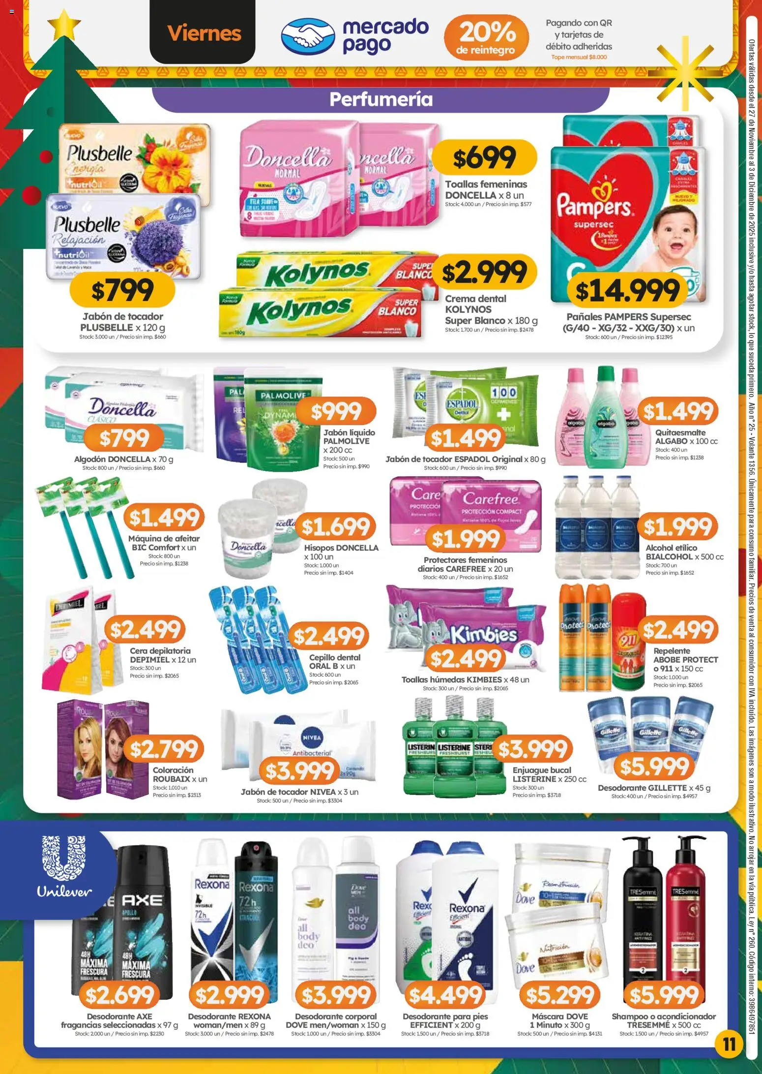 Cordiez ofertas │ válido desde el 27.11.2025 | Página: 11 | Productos: Jabón líquido, Cepillo, Desodorante, Cera