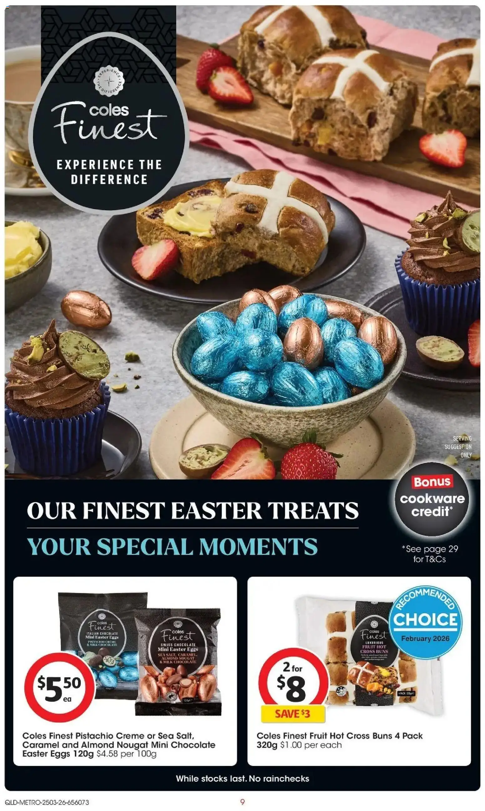 Coles catalogue - valid from 24.03.2026 | Page: 9 | Products: Milk, Eggs, Chocolate, Cookware