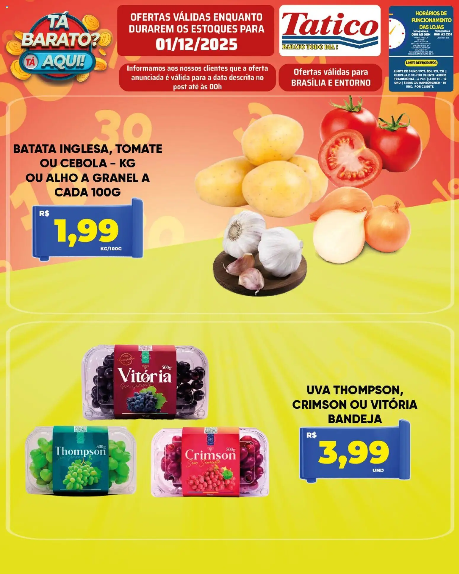 Tatico Folheto - válido de 01.12.2025 | Página: 6 | Produtos: Alho, Cerveja, Hambúrguer, Bandeja