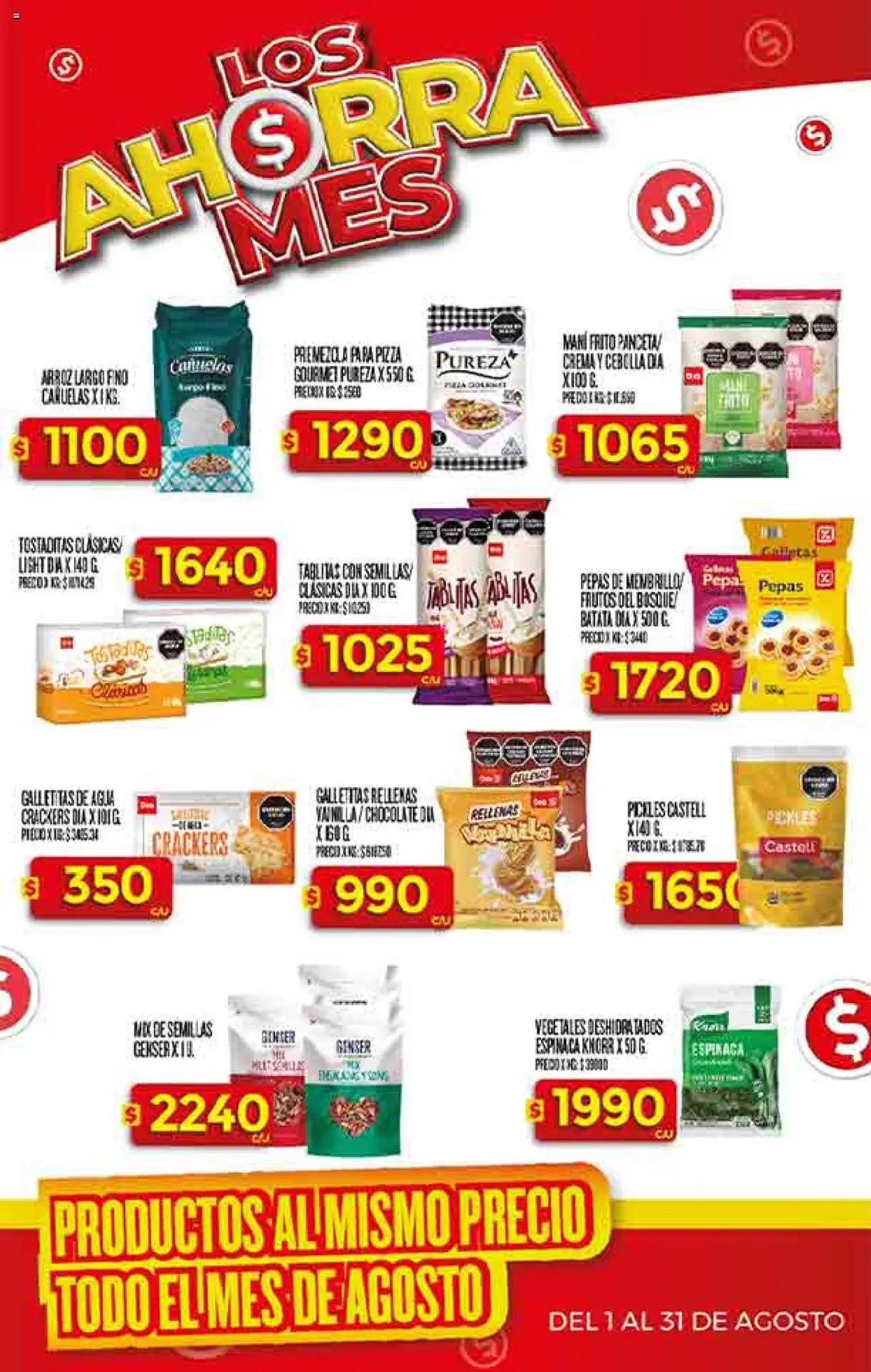 Supermercado DIA Ofertas - Salta y Jujuy │ válido desde el 30.07.2025 | Página: 23 | Productos: Cebolla, Chocolate, Espinaca, Té