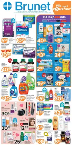 Preview of Brunet weekly flyer / circulaire from shop Brunet valid from 22.01.2026