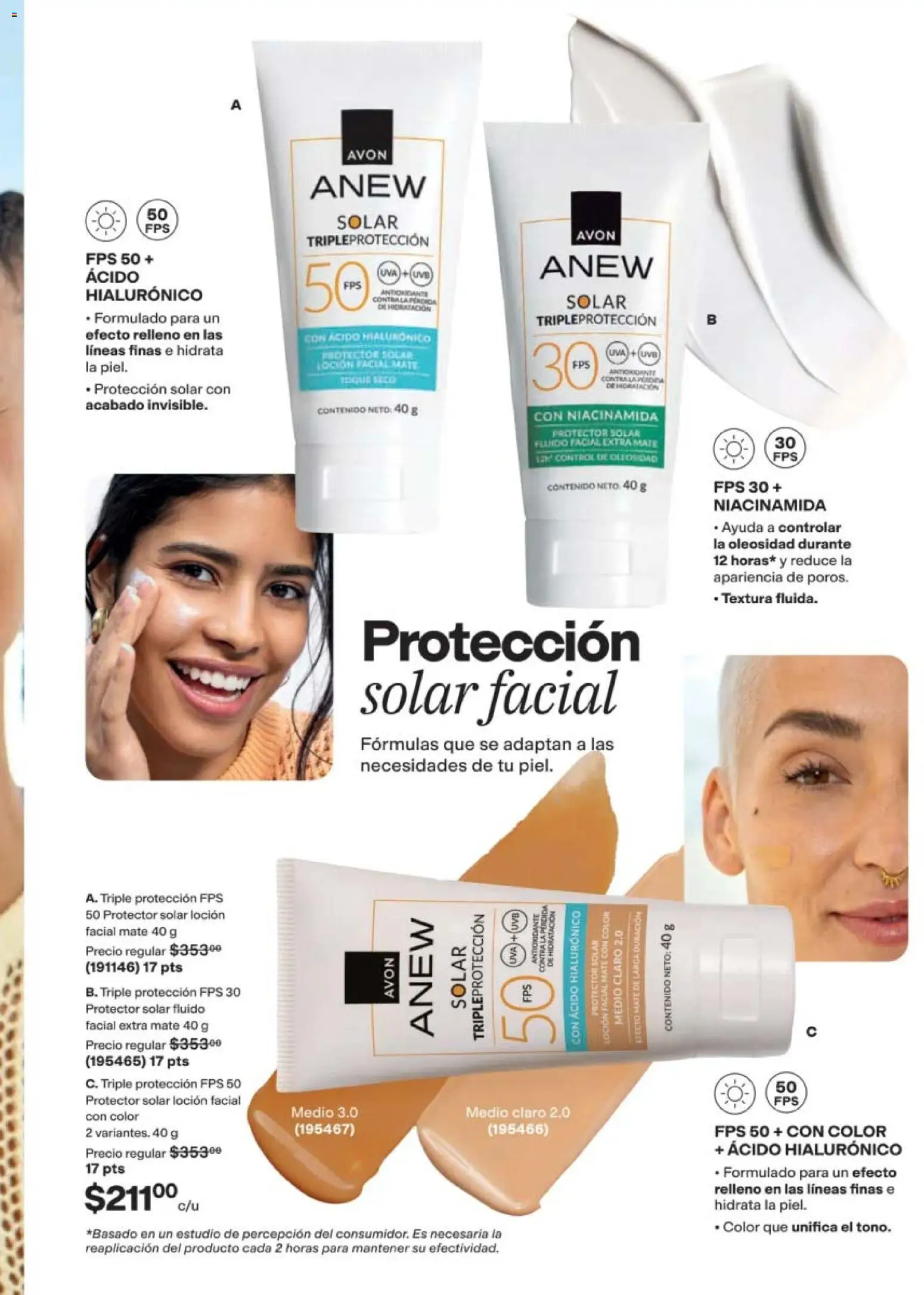 Nuevas ofertas de AVON válidas en toda la República Mexicana desde el 24.04.2026. ¡Encuentra las mejores ofertas en AVON campaña 7 2026! | Página: 125 | Productos: Loción, Uva, Mate, Protector solar