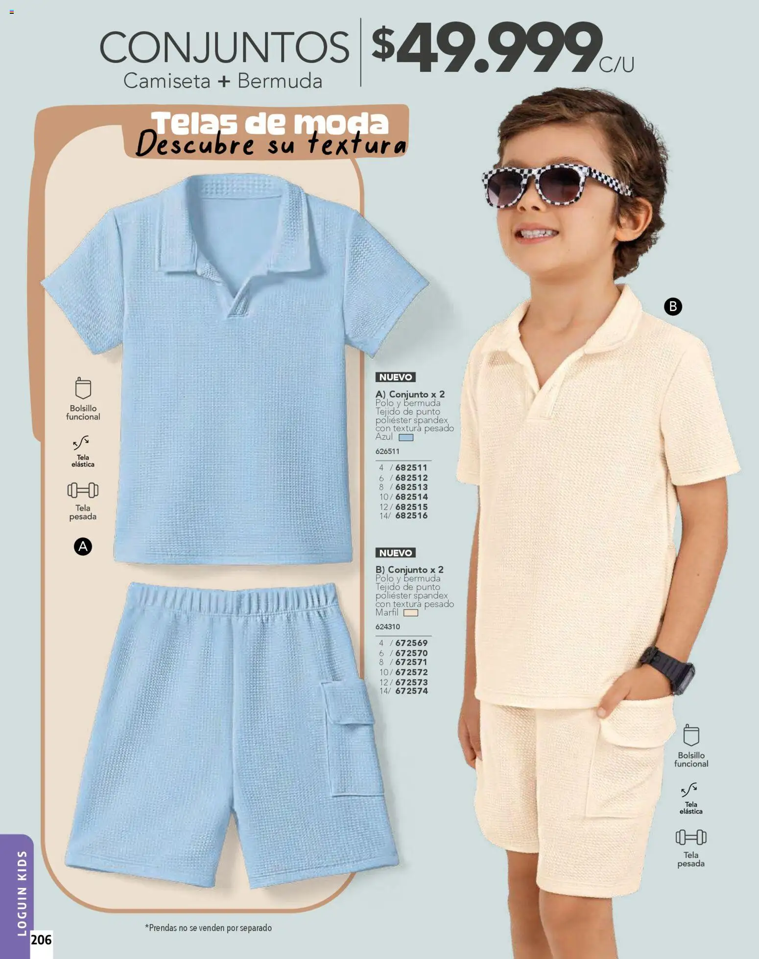 Pacifika revista - valida desde el 01.01.2026 | Página: 206 | Productos: Bermuda, Camiseta, Conjunto