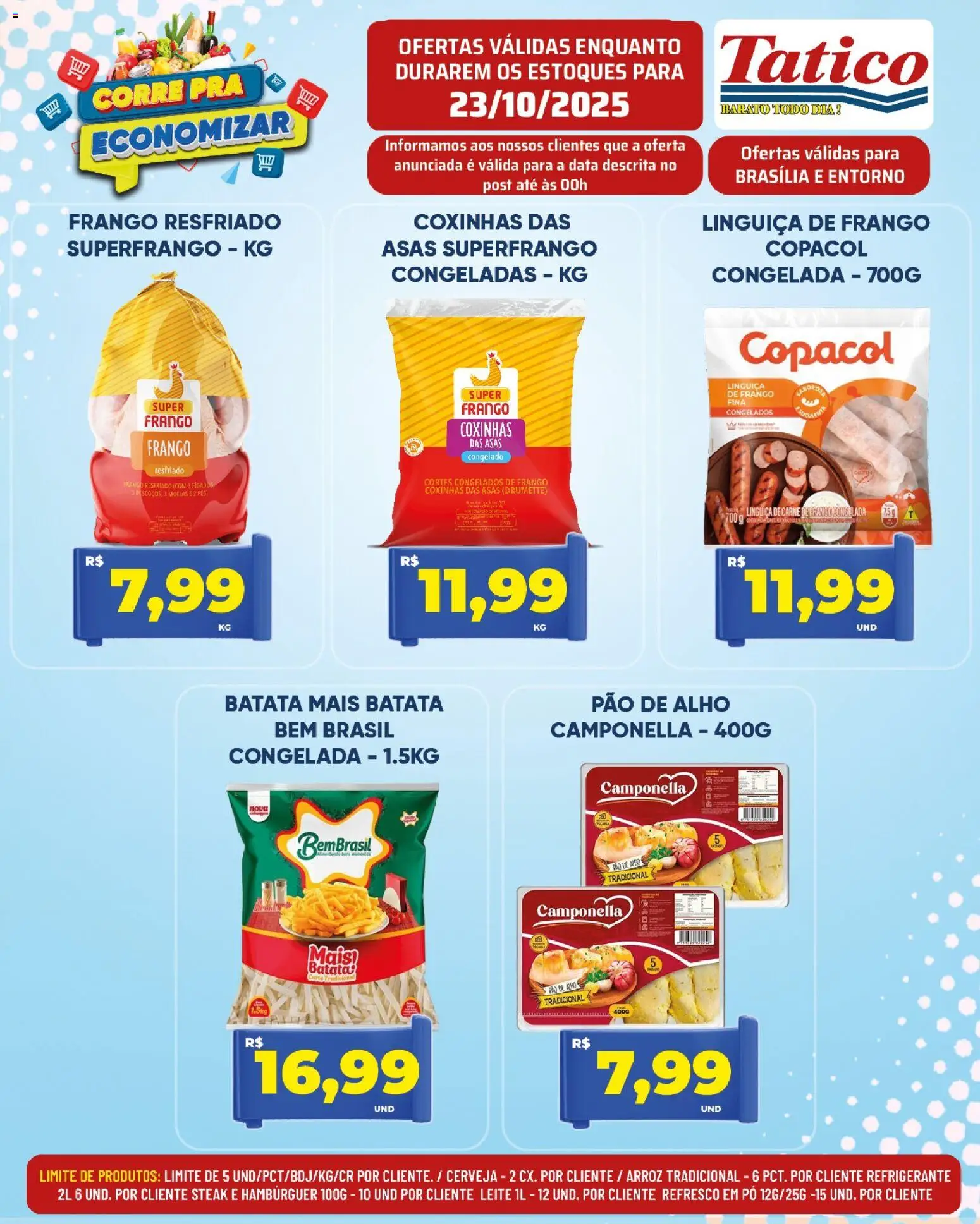 Tatico Folheto - válido de 23.10.2025 | Página: 16 | Produtos: Alho, Pó, Hambúrguer, Frango