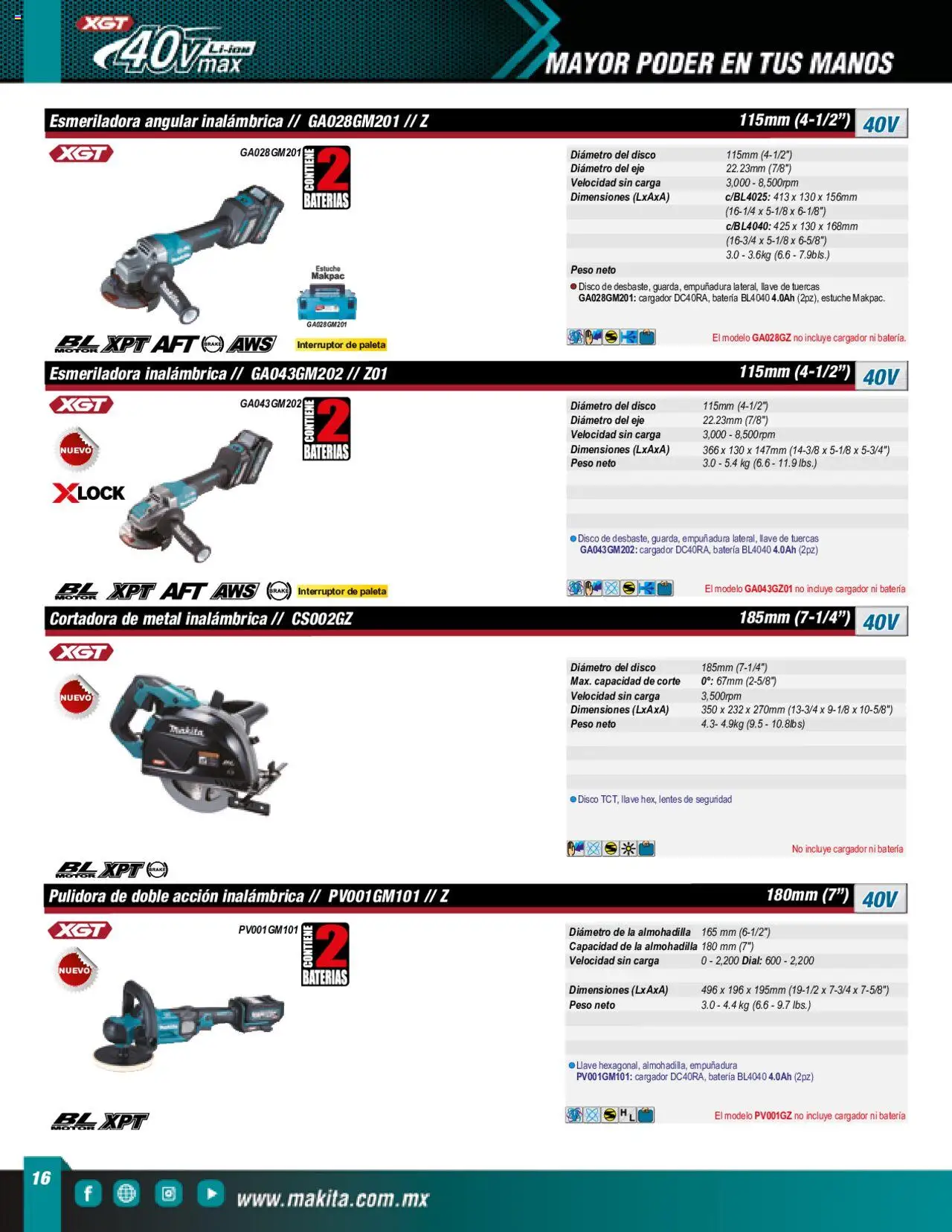 Nuevas ofertas de Makita válidas en toda la República Mexicana desde el 16.03.2023. ¡Encuentra las mejores ofertas en Makita Líneas de Ensamble! | Página: 18