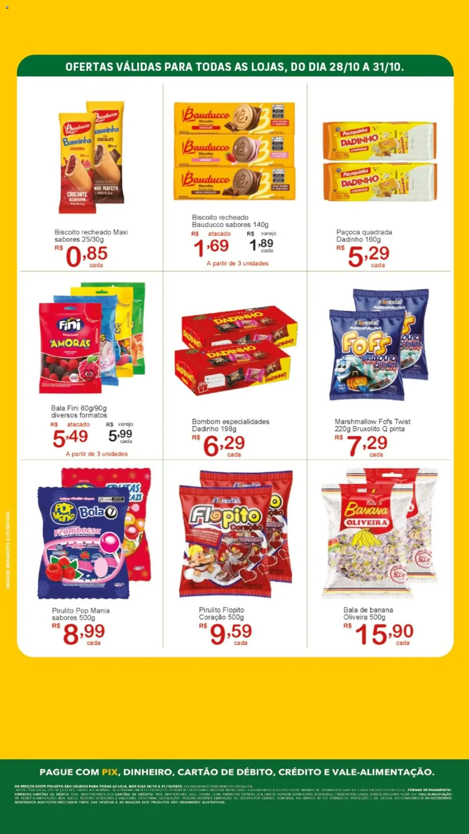 GIGA Atacado Folheto - válido de 28.10.2025 | Página: 2 | Produtos: Chocolate, Amoras, Biscoito recheado, Paçoca