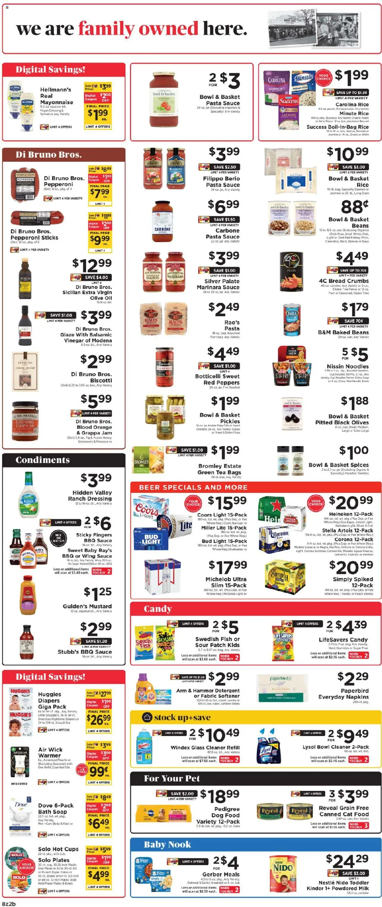 ShopRite Weekly Ad 2 - valid from 03.08.2025 | Page: 9 | Products: Bath, Cat Food, Beer, Chips