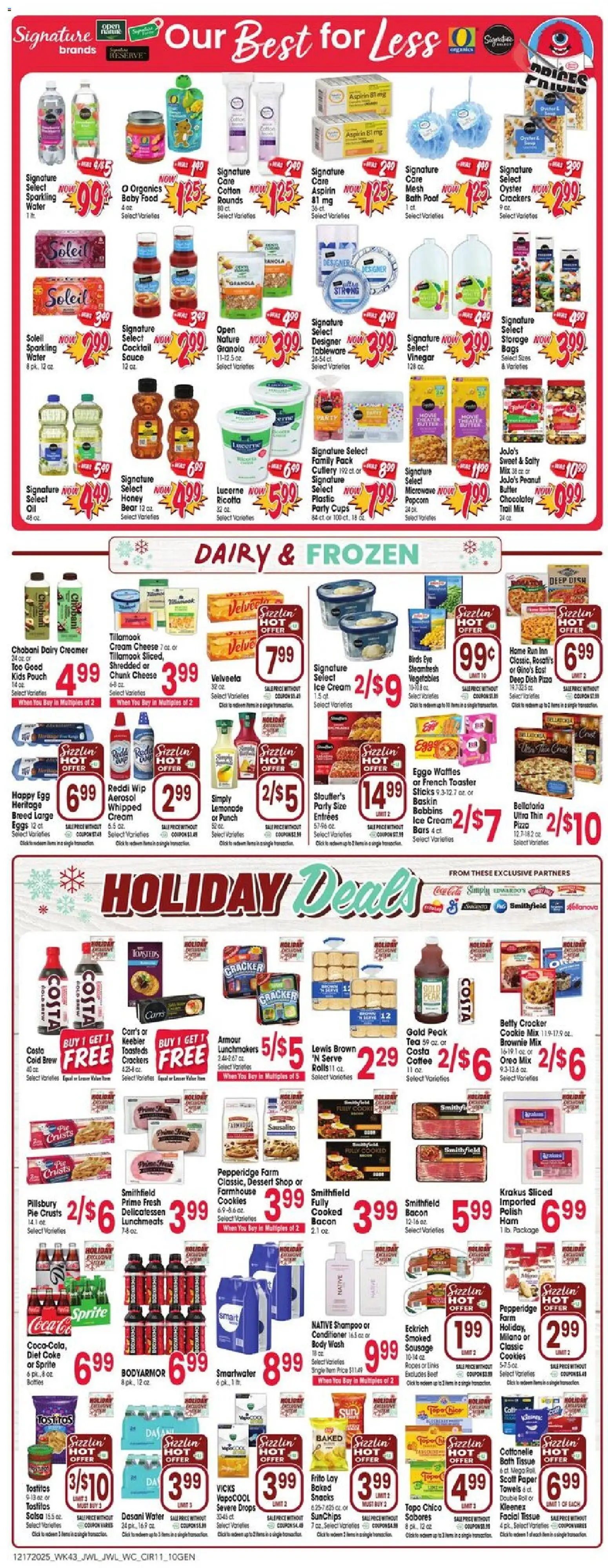 Jewel Osco Weekly Ad - IN - valid from 17.12.2025 | Page: 11 | Products: Rice, Cream, Body Wash, Vegetables