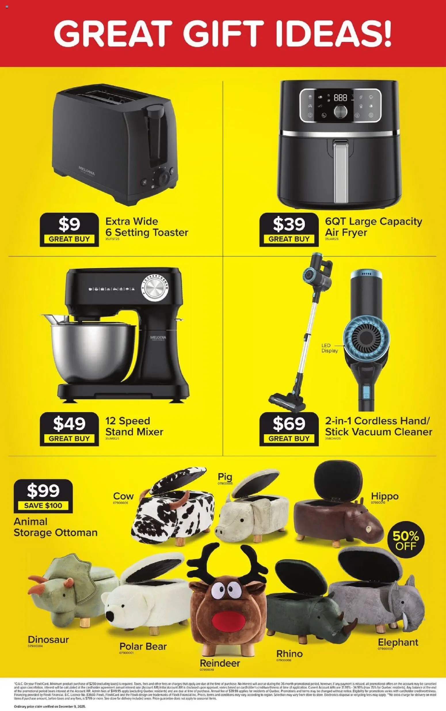 Leon's flyer valid from 18.12.2025 | Page: 4 | Products: Vacuum cleaner, Mixer, Toaster, Fryer