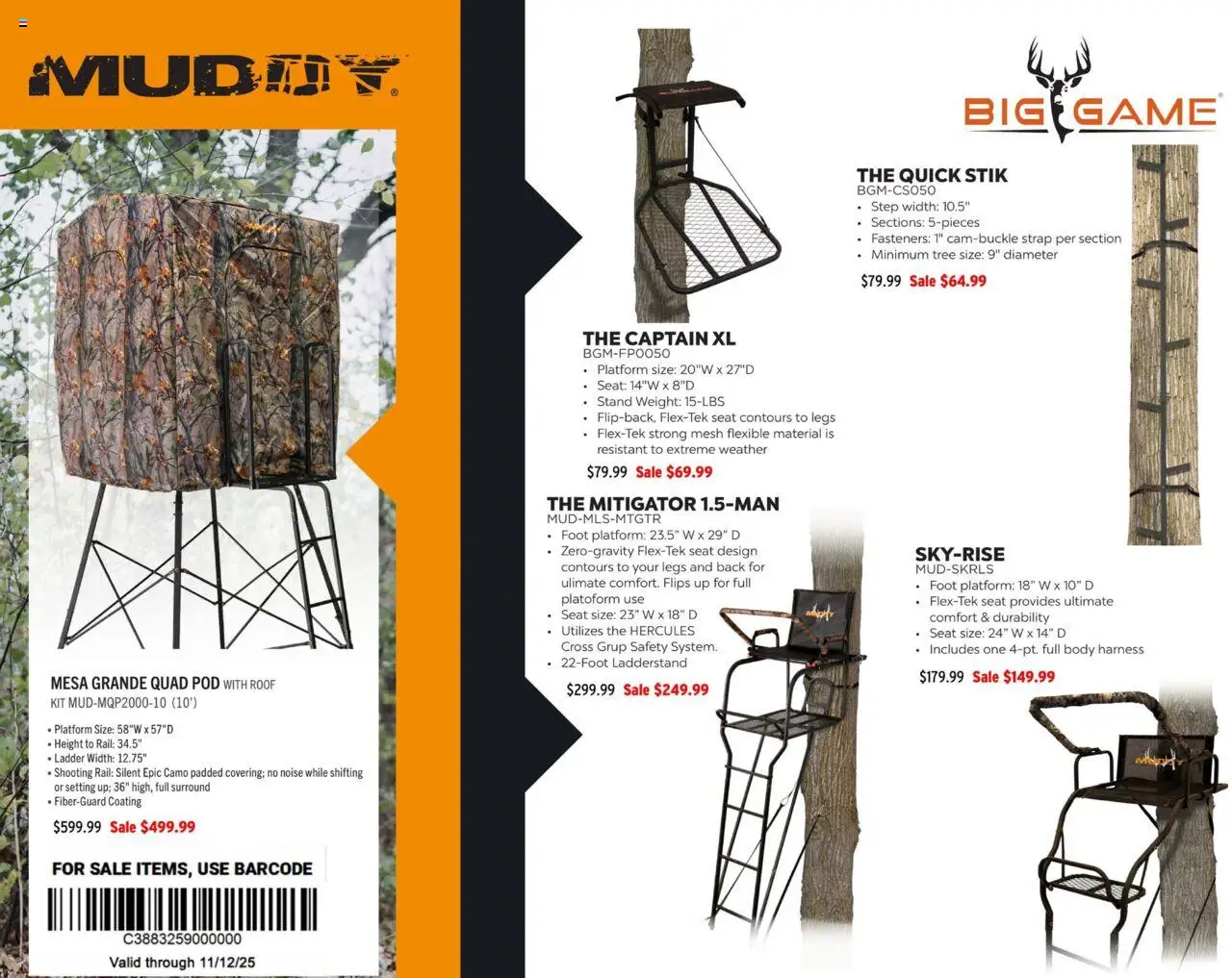 Dunham's Sports GSM Hunting Guide - valid from 21.08.2025 | Page: 11 | Products: Ladder, Game, Weight