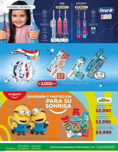 Día del Niño Cruz Verde │ válido desde el 01.08.2025 | Página: 12 | Productos: Agua, Cepillo, Enjuague bucal, Crema