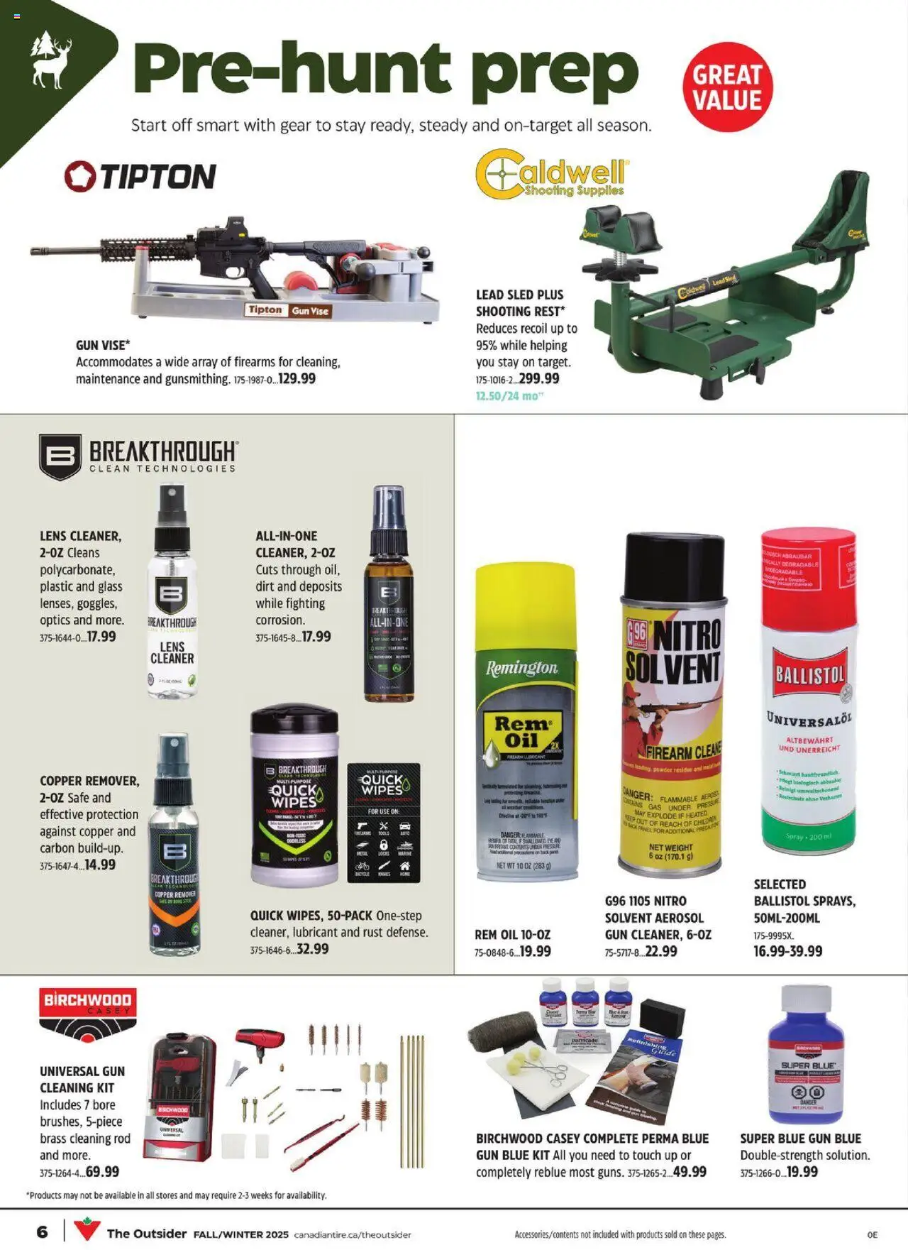Canadian Tire flyer valid from 29.08.2025 | Page: 9 | Products: Powder, Oil