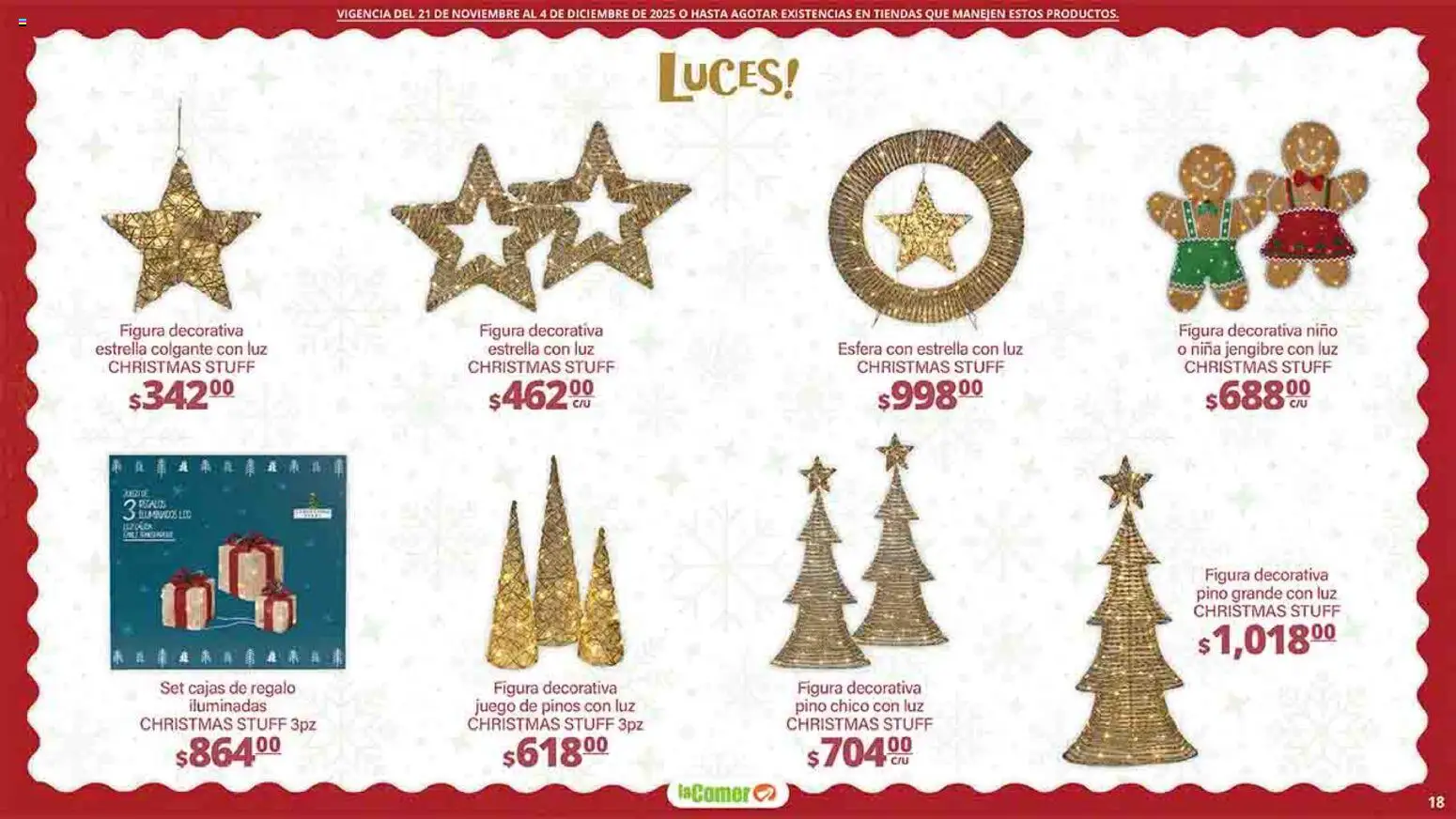 Nuevas ofertas de La Comer válidas en toda la República Mexicana desde el 21.11.2025. ¡Encuentra las mejores ofertas en La Comer folleto Felices Fiestas! | Página: 18 | Productos: Juego