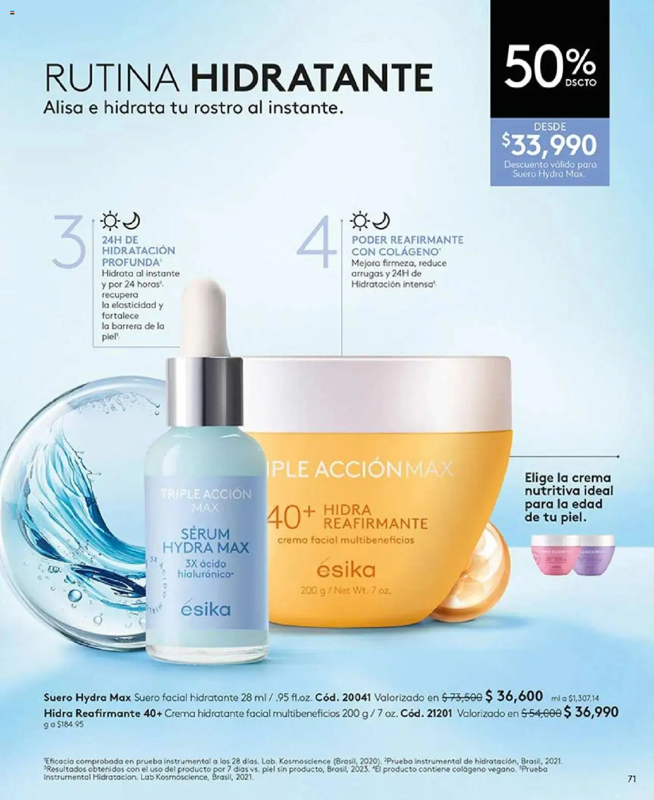 Ésika revista - valida desde el 16.06.2025 | Página: 71 | Productos: Crema, Serum